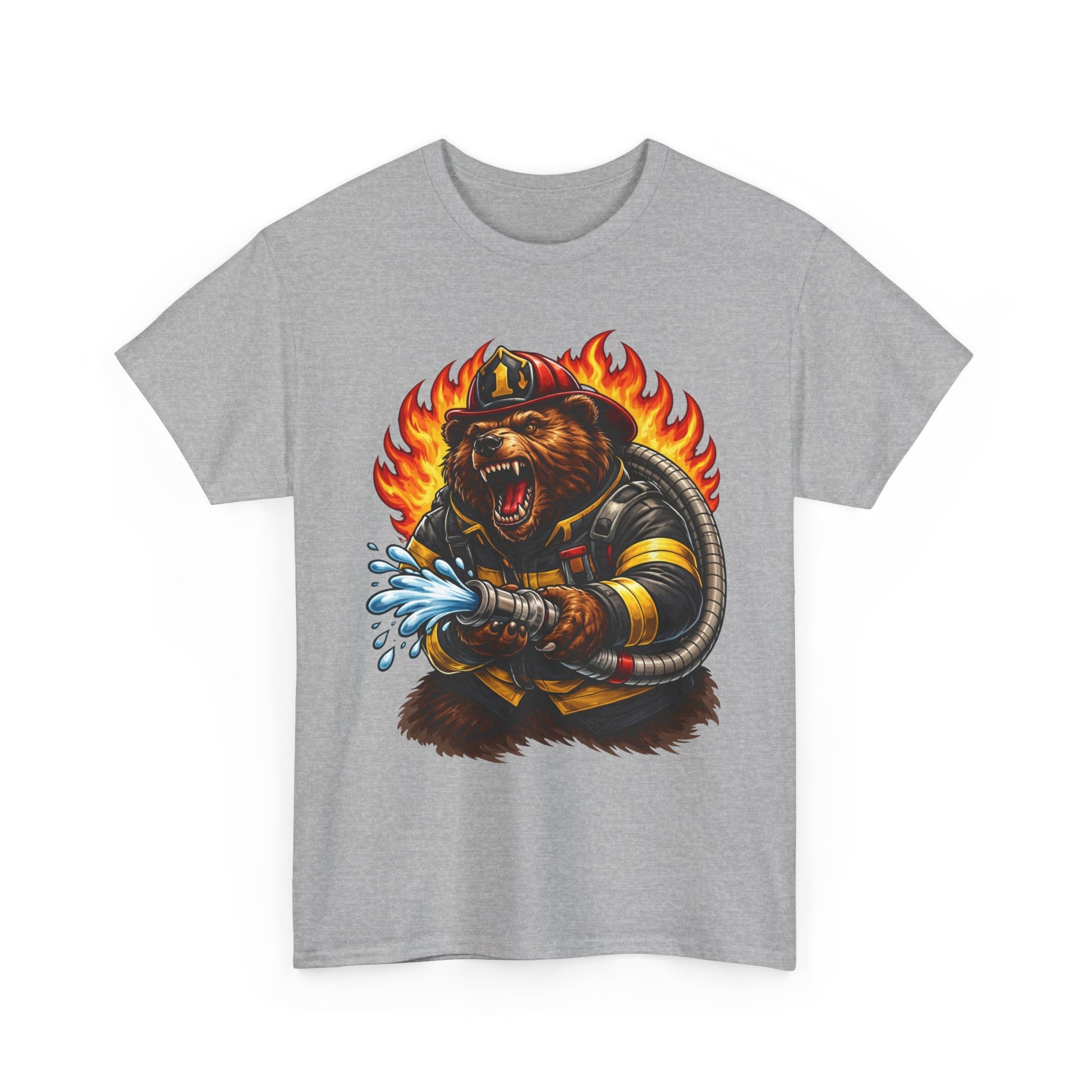 Firefighter Bear T-Shirt – Brave Fireman Graphic Tee