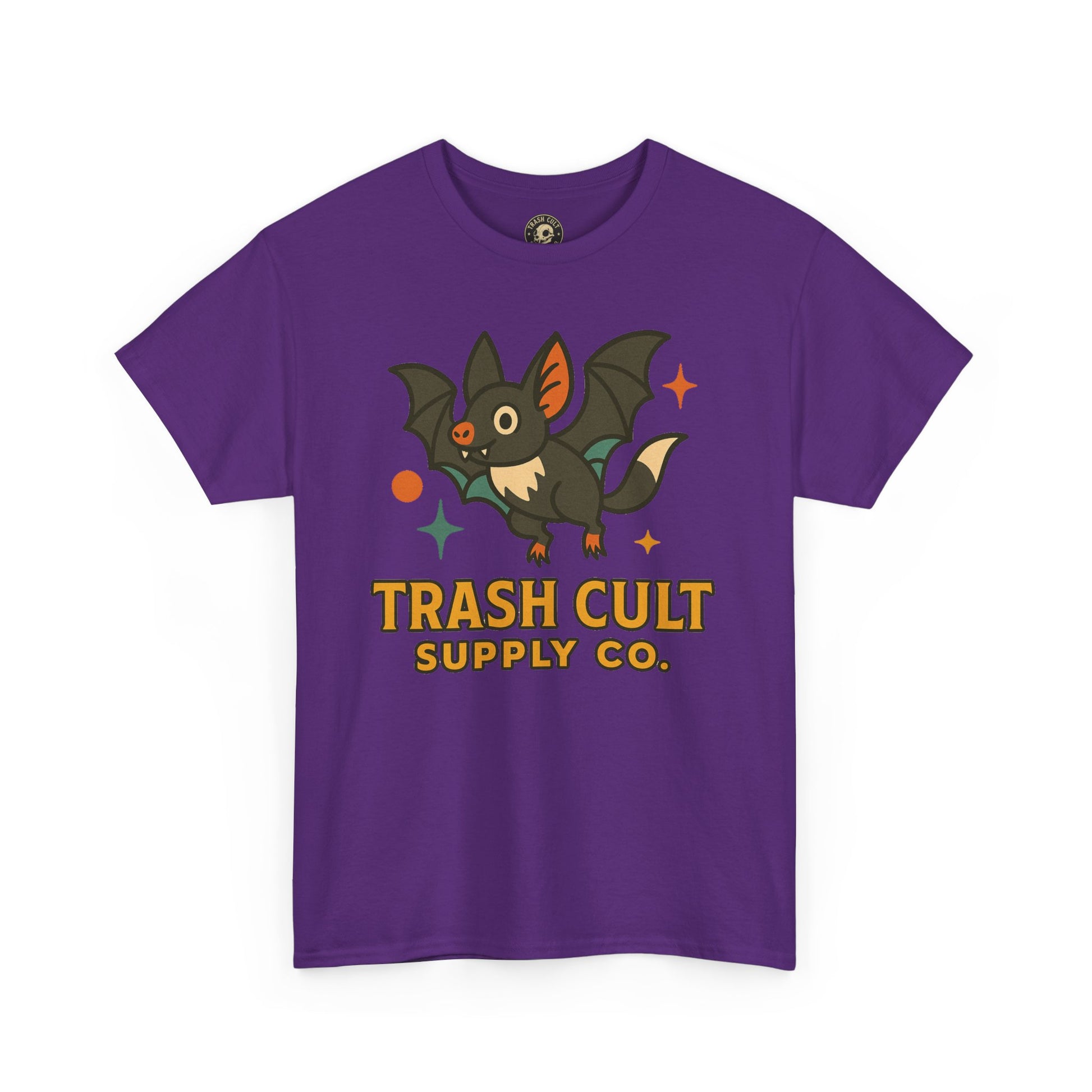 Trash Cult Supply Co. Unisex Heavy Cotton Tee - Fun Graphic Tee for Casual Wear, Perfect Gift for Bat Lovers, Halloween T-Shirt, [...]