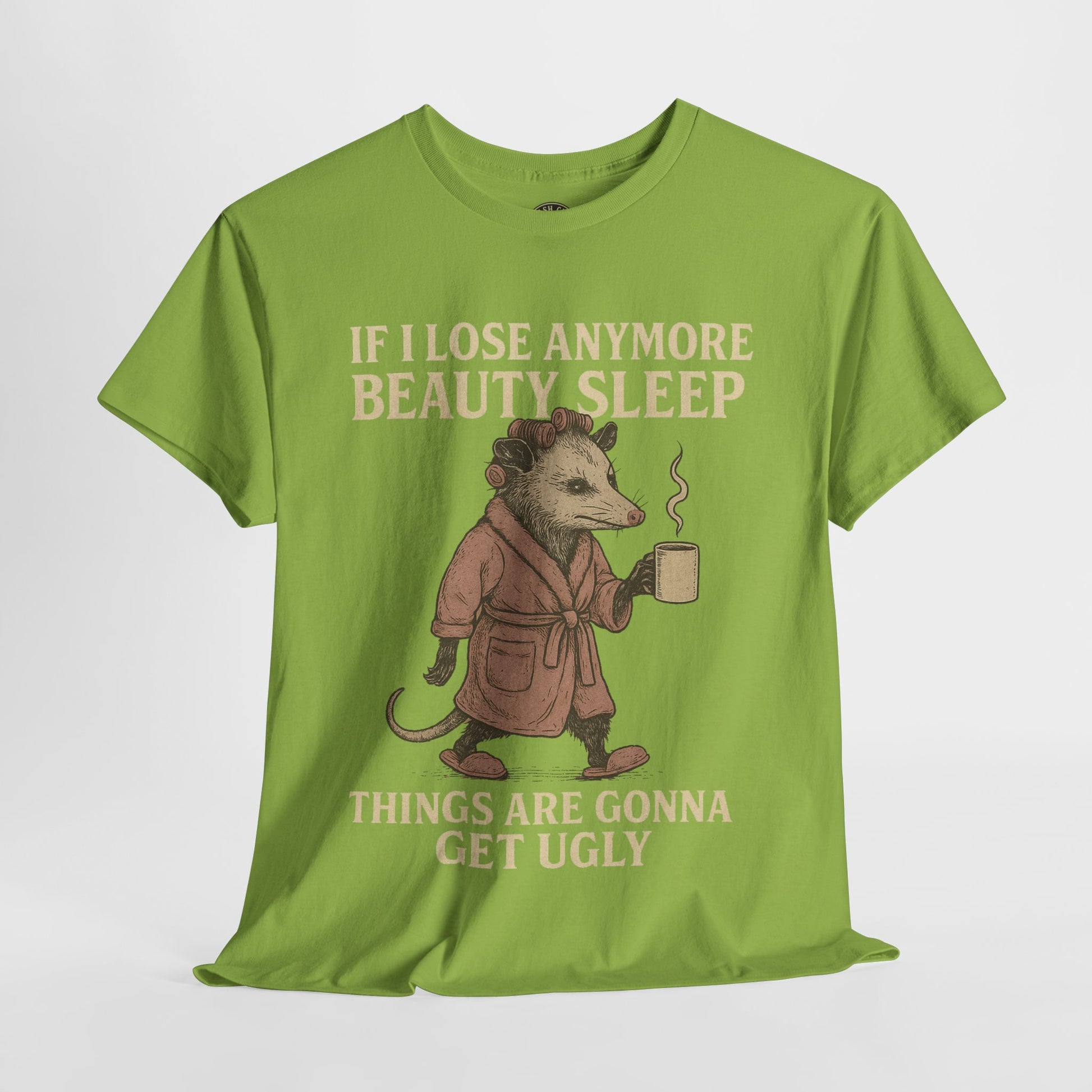 Funny Unisex Heavy Cotton Tee - "If I Lose Anymore Beauty Sleep, Things Are Gonna Get Ugly" - Gift, Sleepwear, Humor, Casual Wear, [...]