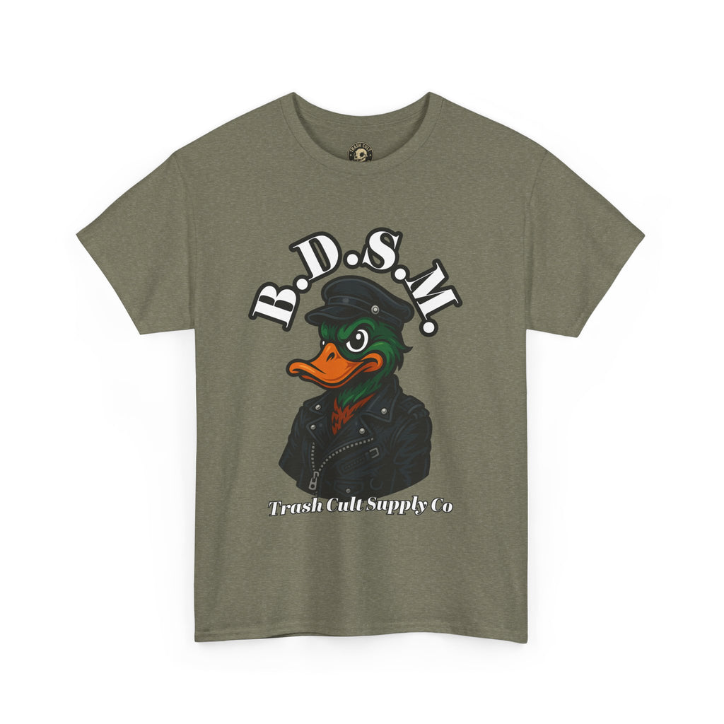 BDSM Mallard Duck Biker Shirt – Funny Biker Duck Tee on Gildan 5000