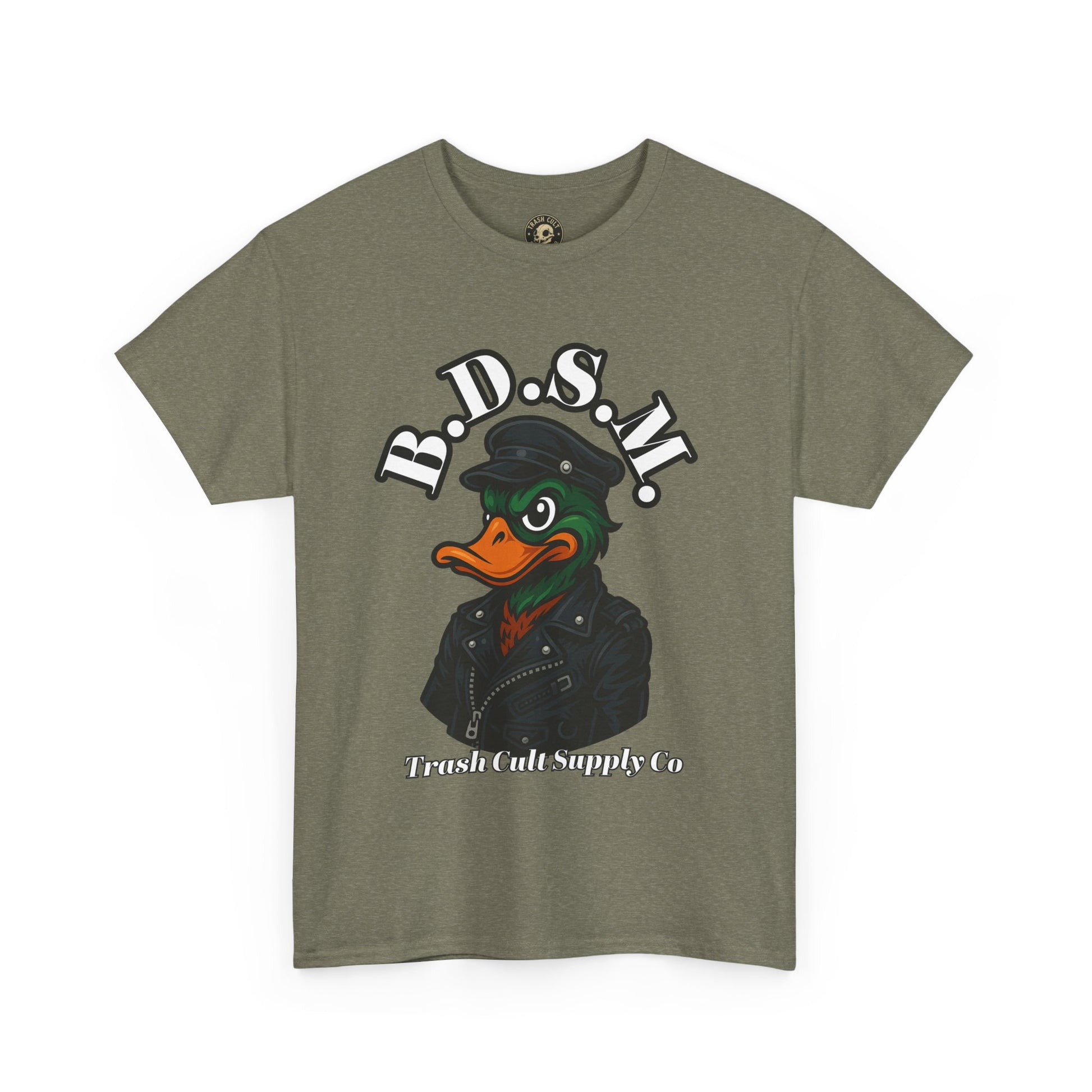 BDSM Mallard Duck Biker Shirt – Funny Biker Duck Tee on Gildan 5000