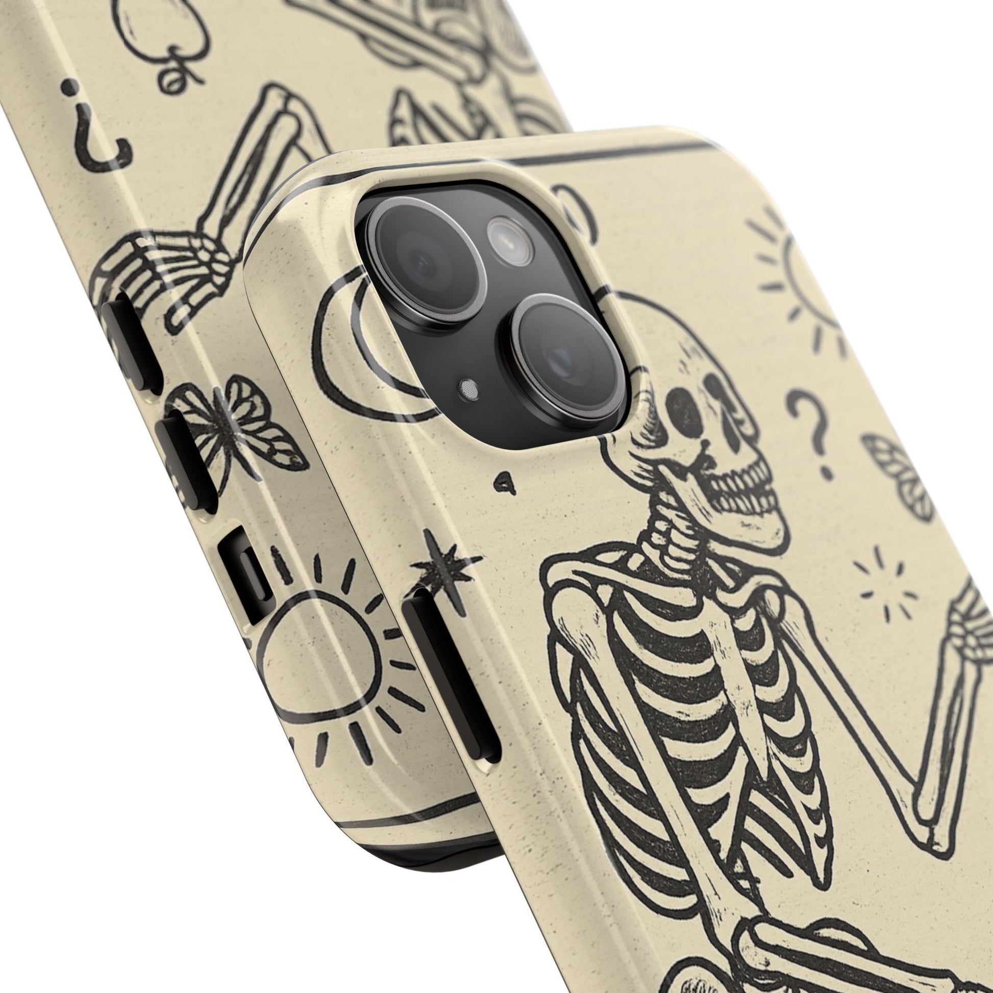 Skeleton ADHD Phone Cases, Unique Phone Cover, Funny ADHD Gift, Quirky Skeleton Design, Cool Accessories for Everyone
