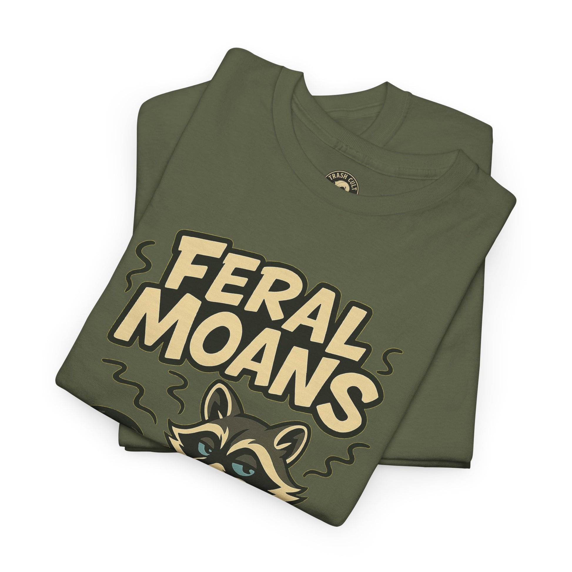 Feral Moans Unisex Heavy Cotton Tee, Funny Graphic Tee, Animal Lover Shirt, Casual Wear, Gift for Nature Enthusiasts