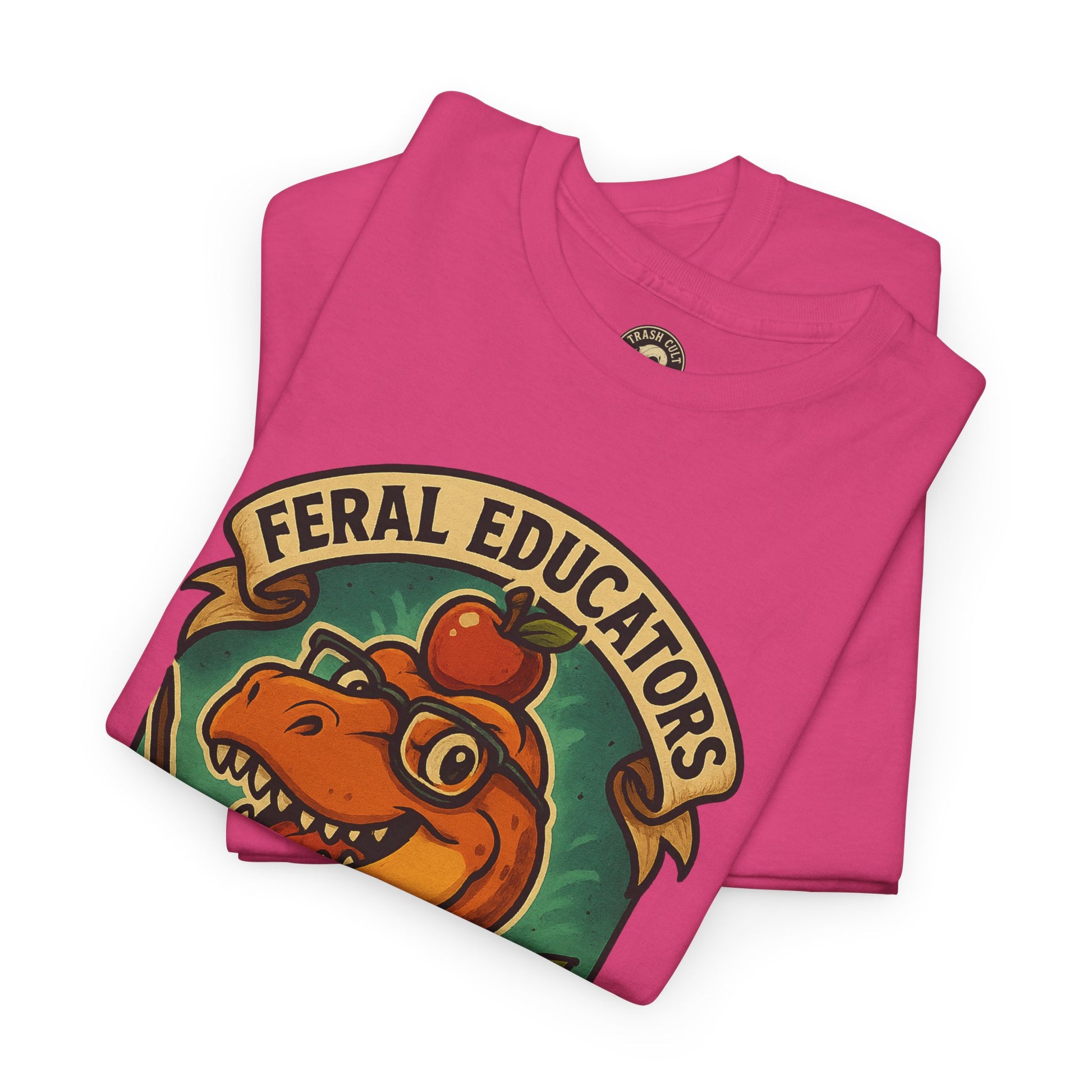 Feral Educators Tee, Fun Teacher Shirt, Unisex Cotton Tee, Gift for Educators, Classroom Apparel, Teacher Appreciation Day