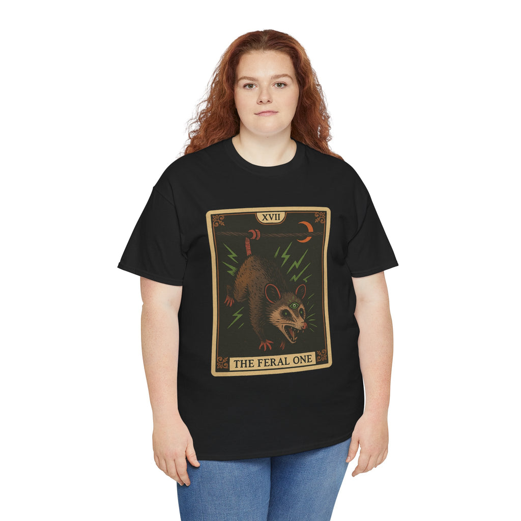 Feral One Graphic Tee - Quirky Unisex T-Shirt, Vintage Inspired, Animal Art, Casual Wear, Gifts for Him/Her