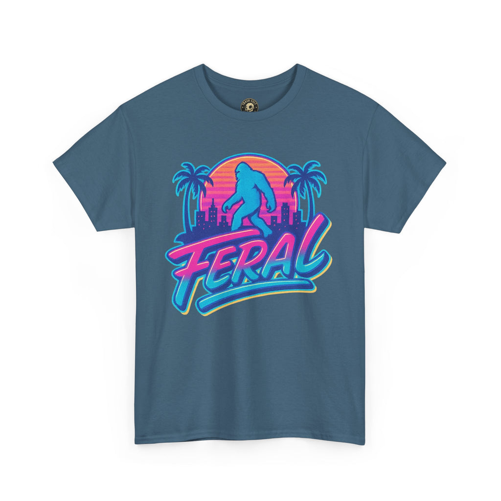 Retro Feral Bigfoot Tee – Tropical Chaos Meets Cryptid Cool