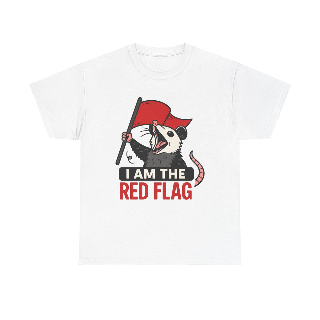 T-Shirt — "I Am The Red Flag" Possum Graphic Tee