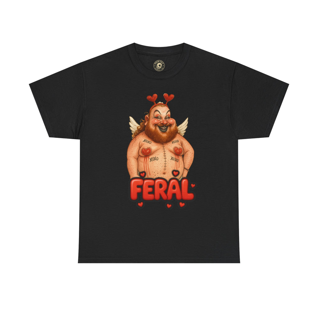 Feral Cupid Macabre Valentine Shirt | Fun Graphic Shirt, Quirky Gift, Casual Wear, Valentine's Apparel, Trendy Statement Top