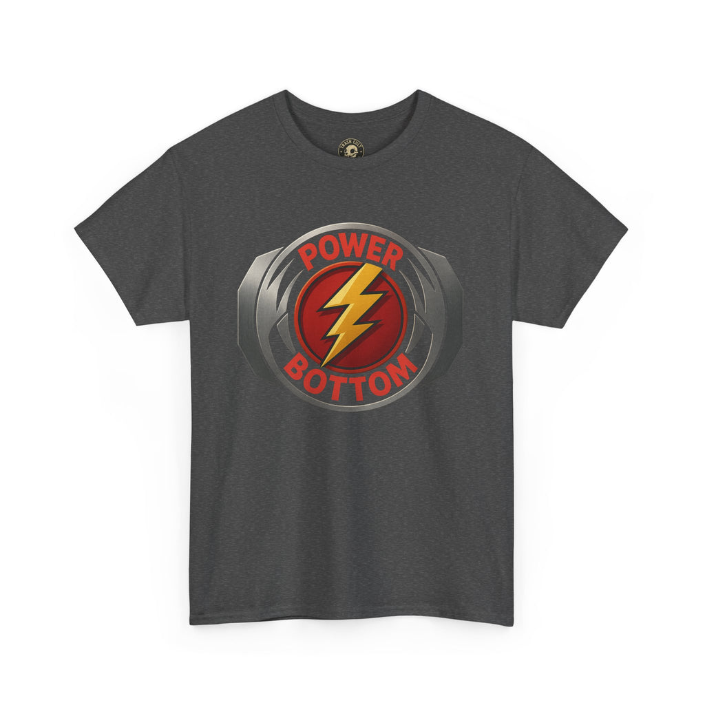 Power Bottom Graphic Tee | Unisex Heavy Cotton Shirt, LGBTQ+ Pride Apparel, Casual Wear, Gift for Friends, Humor Shirt