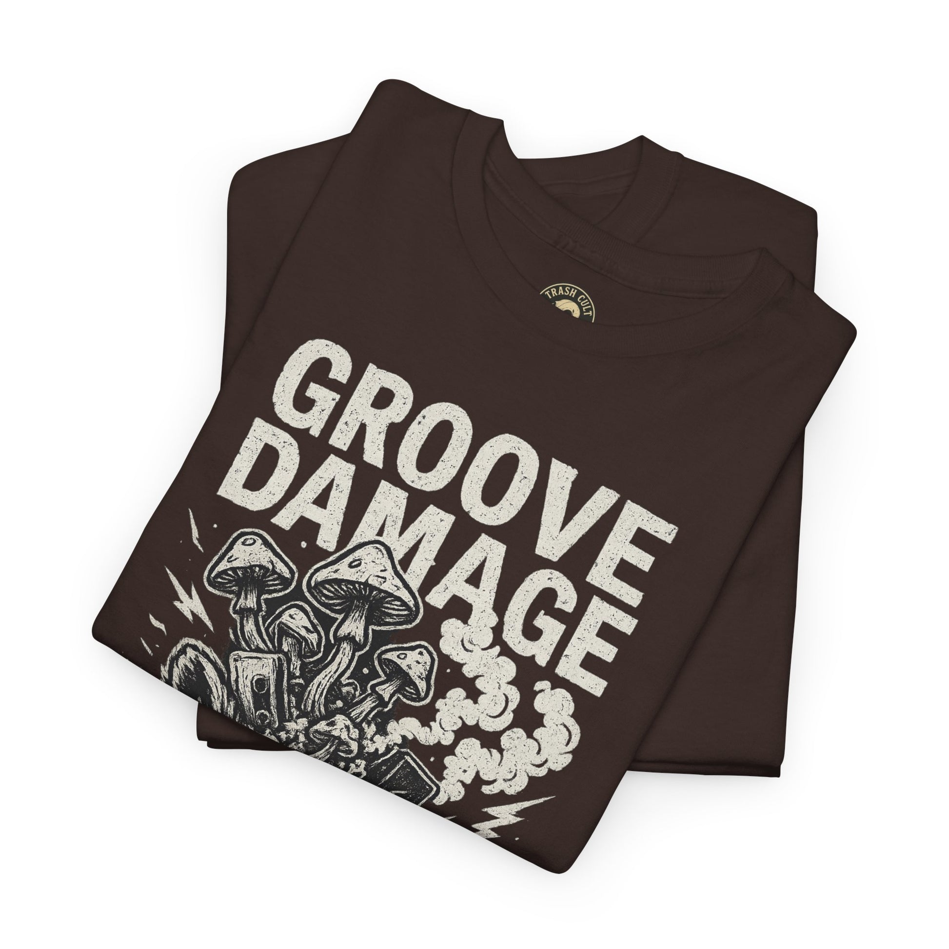 Groove Damage T-Shirt – A Proper Axe x Trash Cult Collab – Stoner Groove Punk Shirt
