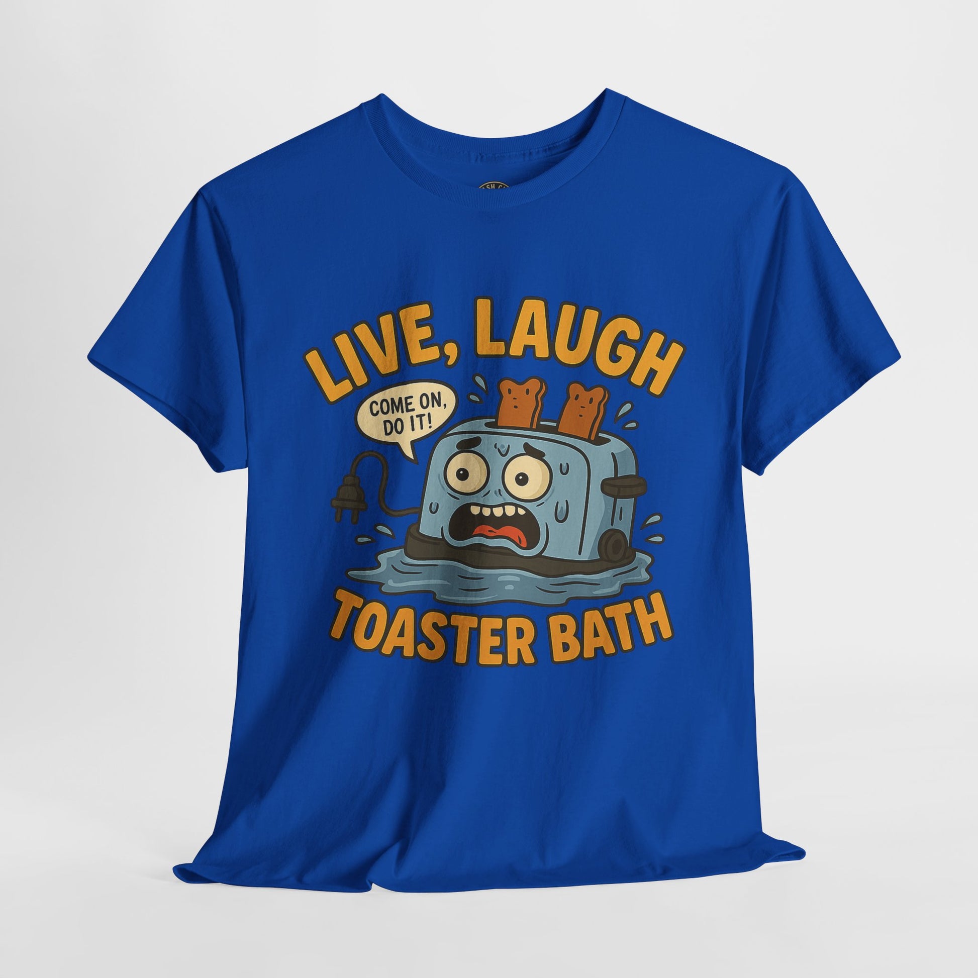 Funny Toaster Bath Tee, Humorous Unisex Shirt, Gift for Friends, Lightweight Cotton Tee, Birthday Party Outfit