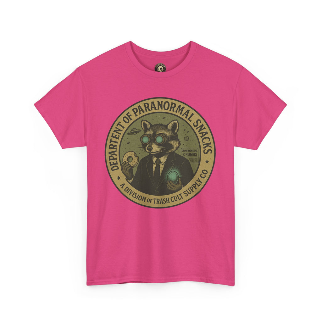 Department of Paranormal Snacks Shirt – Trash Cult Supply Co – Vintage Cryptid Division Tee – Gildan 5000