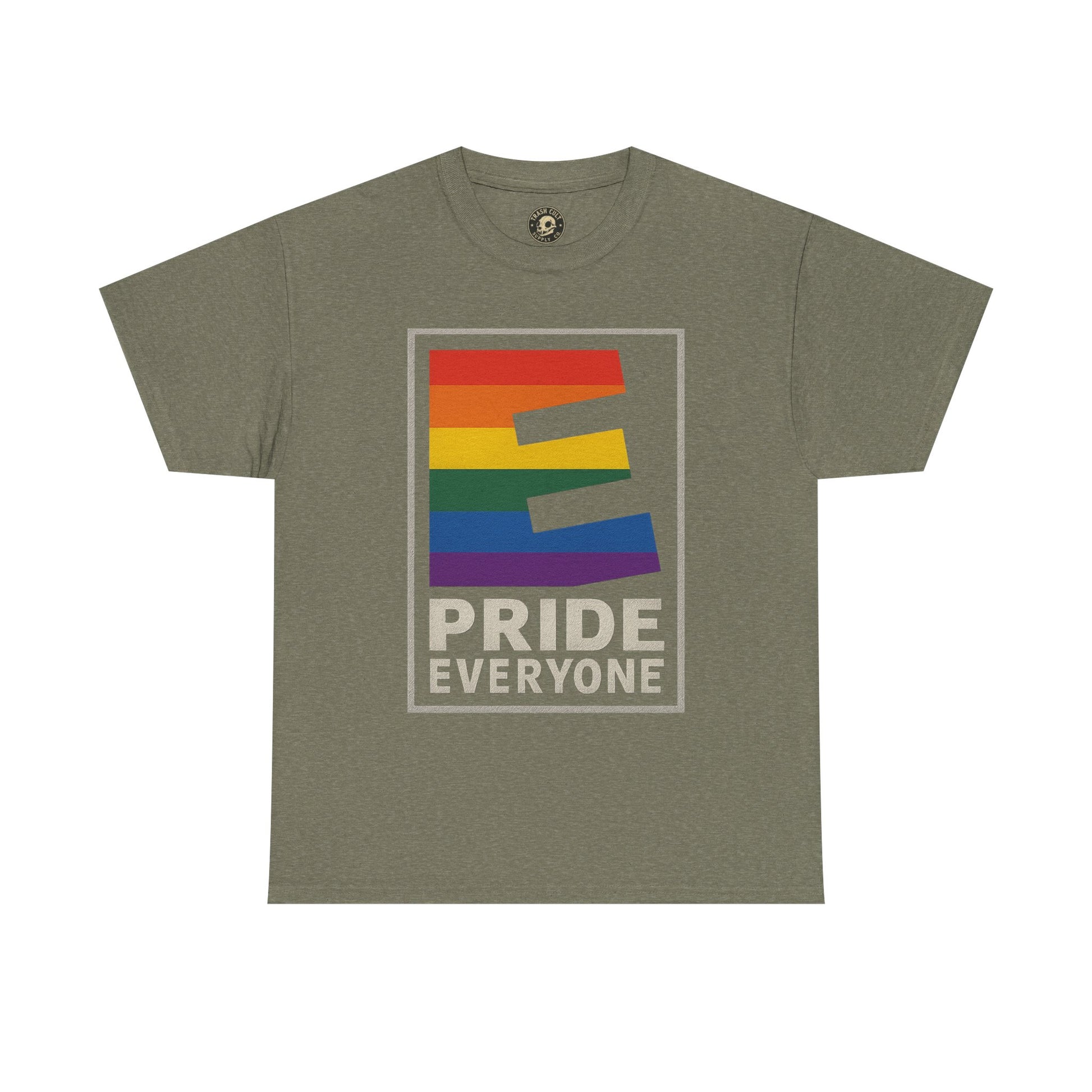 Pride “E for Everyone” T-Shirt – LGBTQ+ Inclusivity Graphic | Gildan 5000