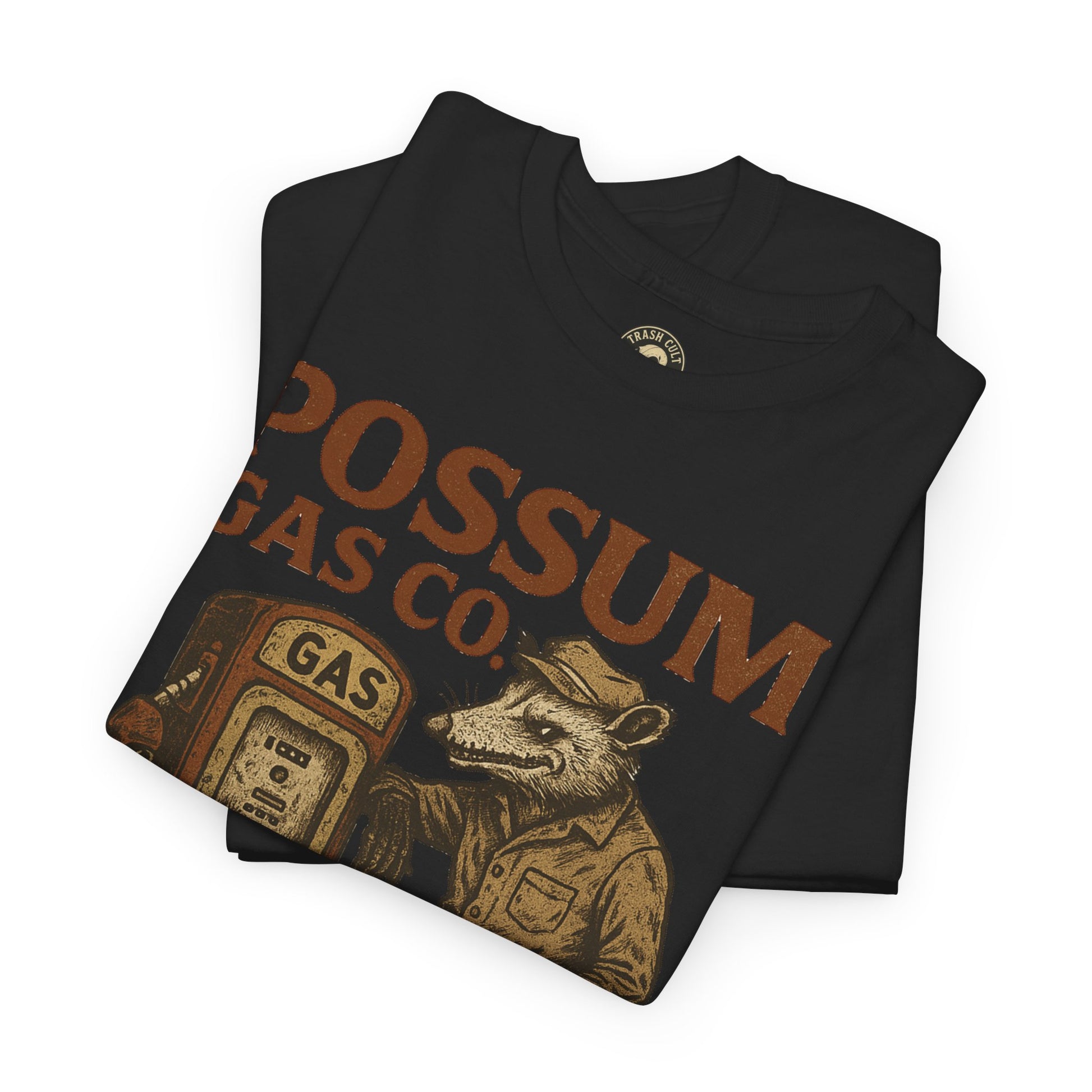Possum Gas Co. Vintage Feral Mechanic Shirt – Trash Cult Supply Co. – Gildan 5000