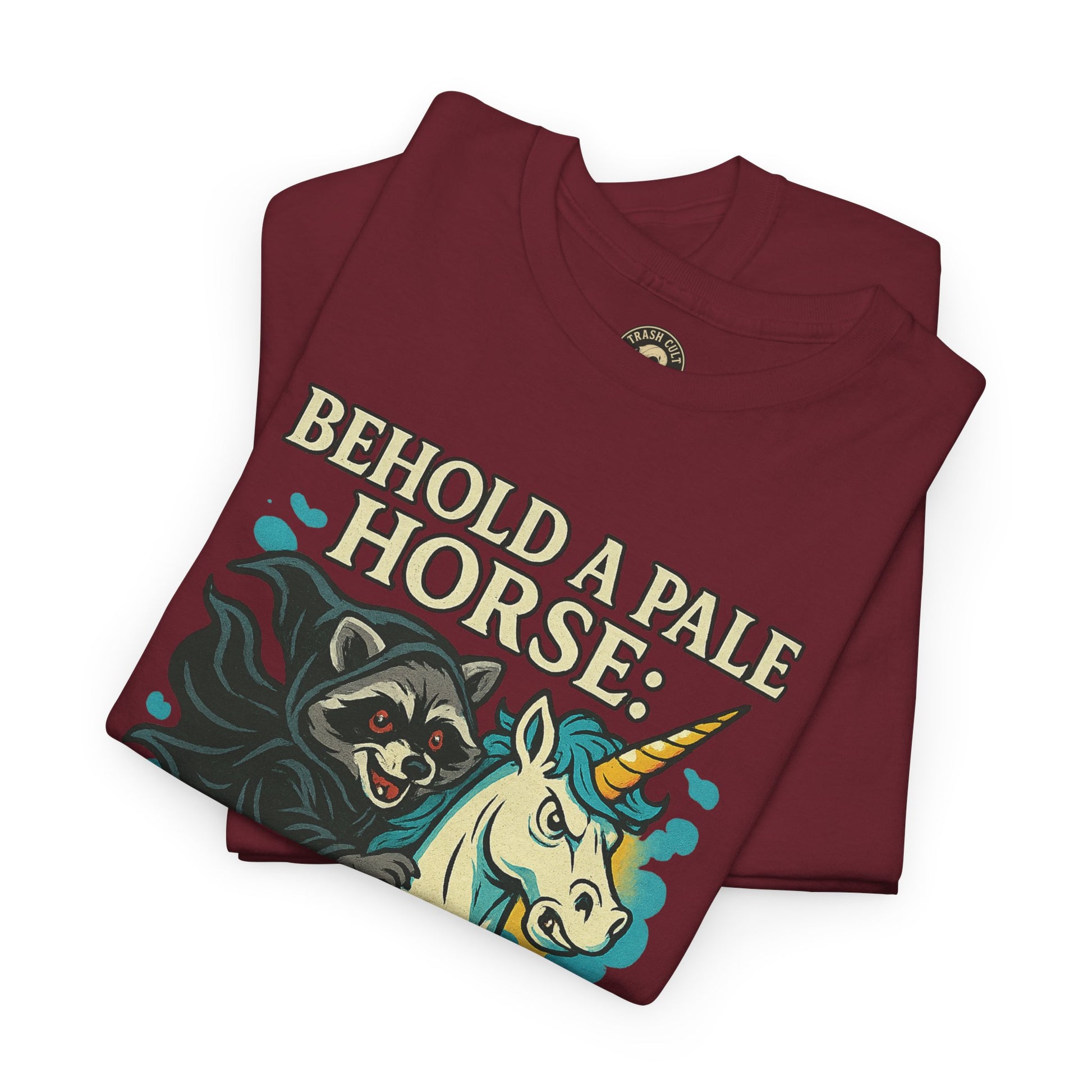 Behold a Pale Horse – Raccoon of Death Shirt | Gildan 5000 Unisex Tee
