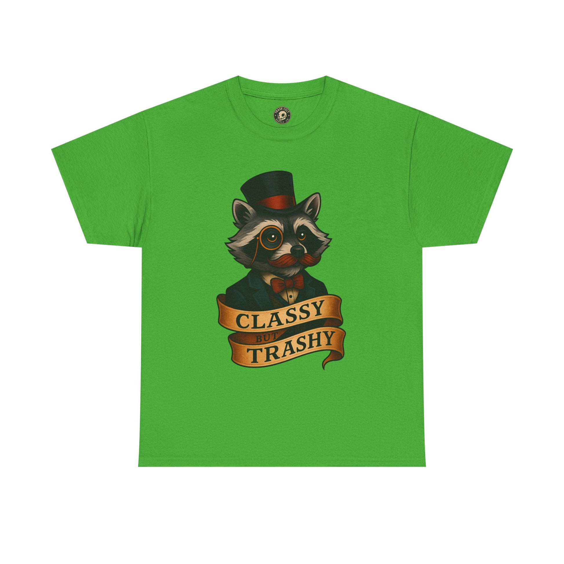 Classy Trashy Raccoon Tee, Unisex Heavy Cotton Tee, Funny Animal Shirt, Unique Gift, Casual Wear, Vintage Style T-Shirt
