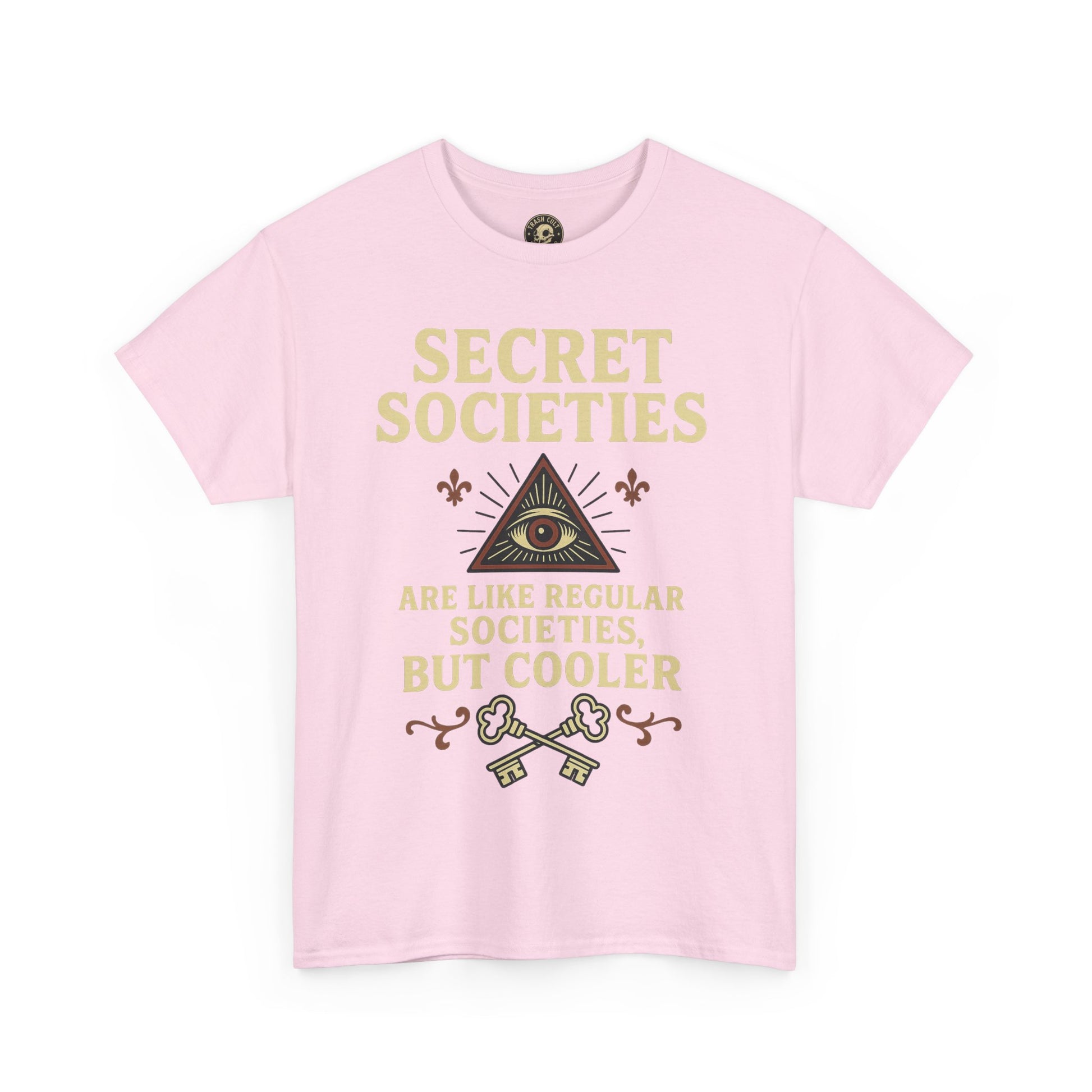 Secret Societies Shirt – Illuminati Eye Graphic Tee – Gildan 5000 Soft Cotton – Trash Cult Vintage Design