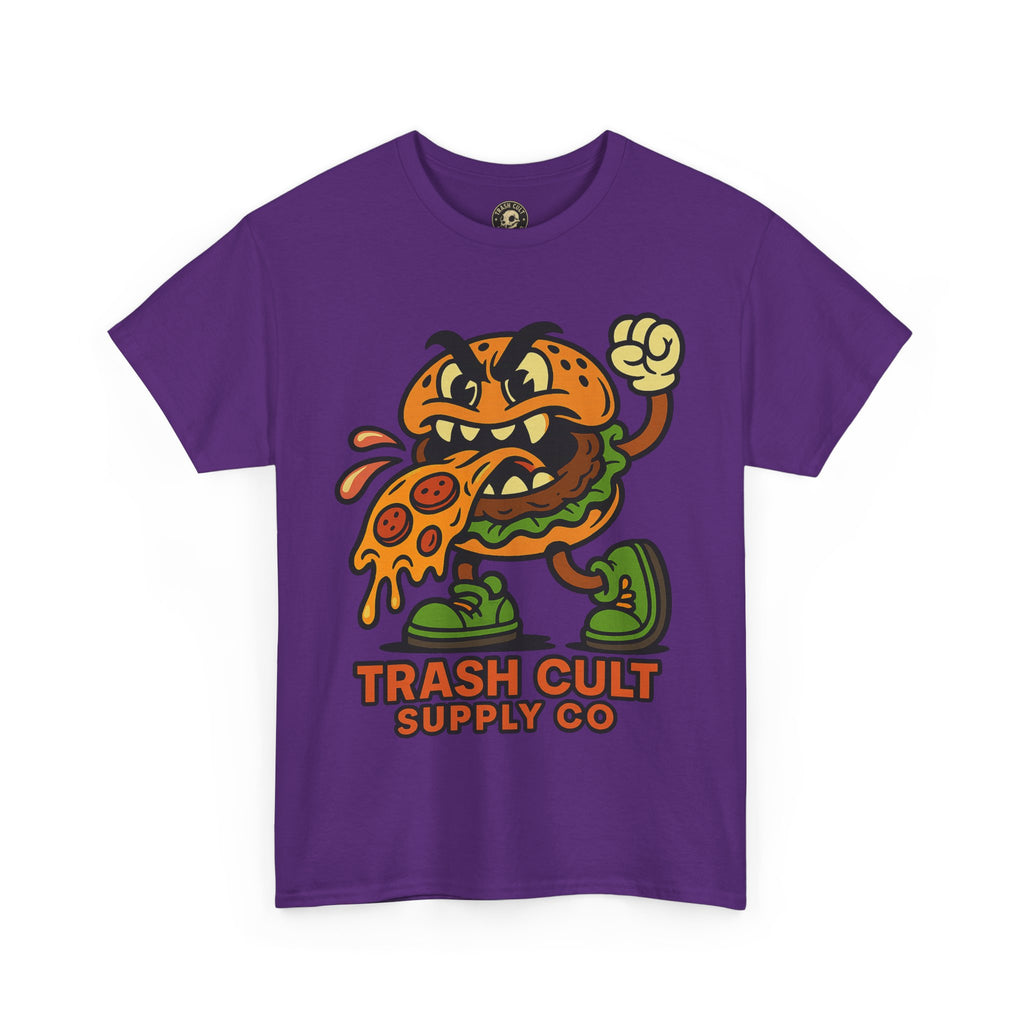 Angry Burger Pizza Spitter Tee – Trash Cult Supply Co | Gildan 5000 Shirt