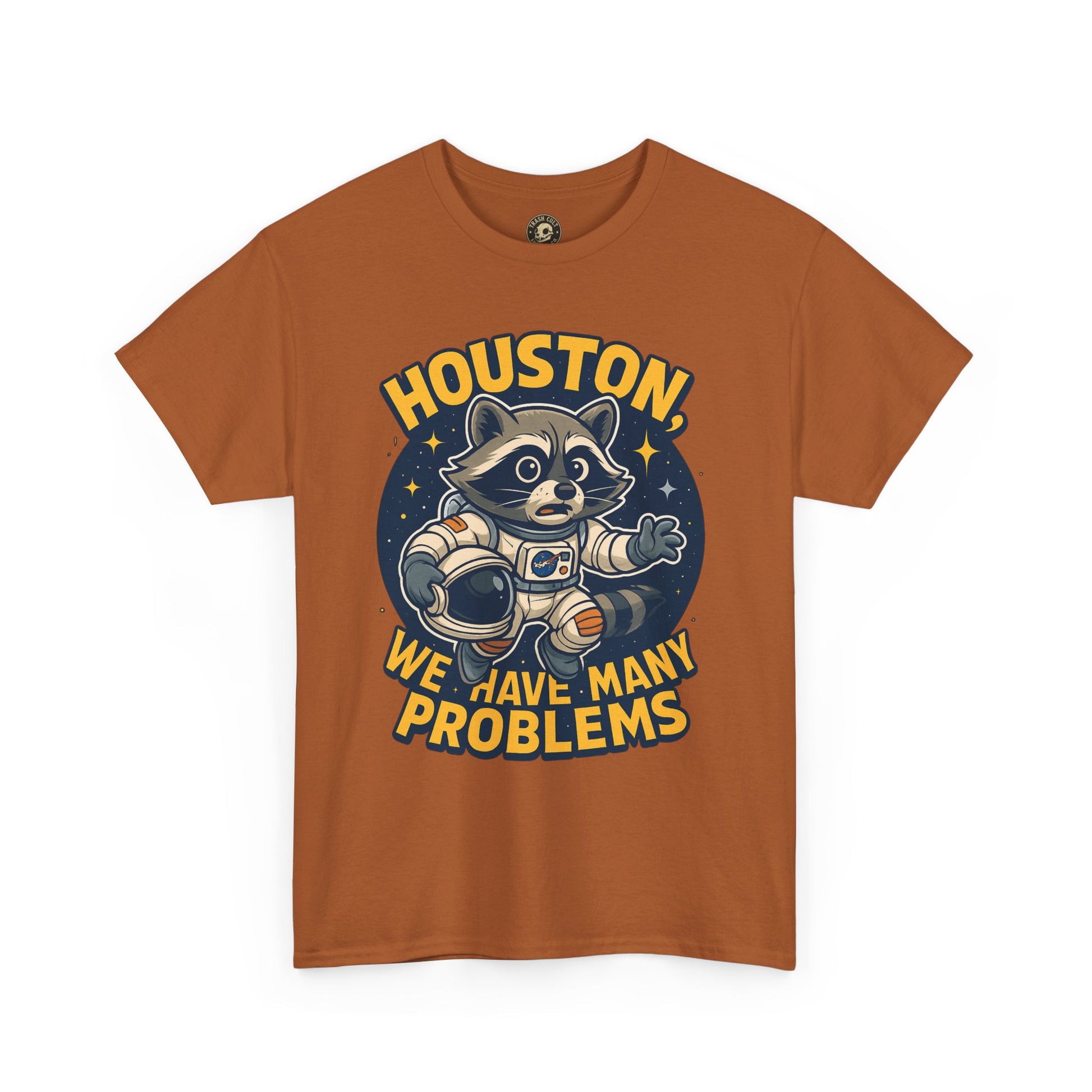 Houston We Have Many Problems T-Shirt, Unisex Graphic Tee, Space-Themed Apparel, Funny Gift for Astronaut Lovers, Casual Wear, Nerdy T-Shirt