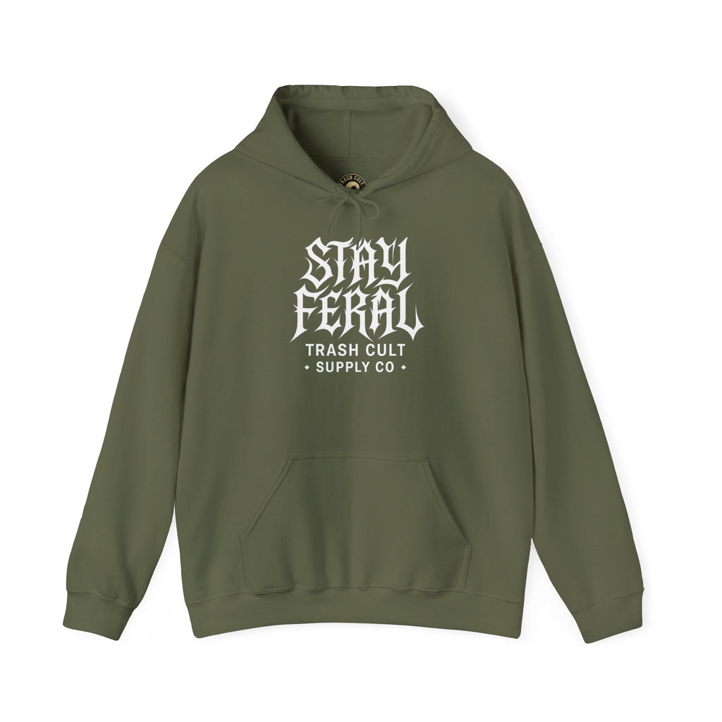Stay Feral Gothic Hoodie – Trash Cult Supply Co Unisex Pullover