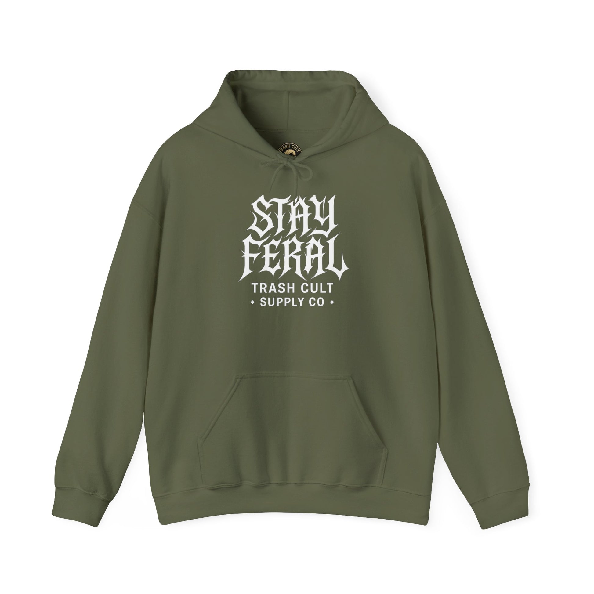 Stay Feral Gothic Hoodie – Trash Cult Supply Co Unisex Pullover