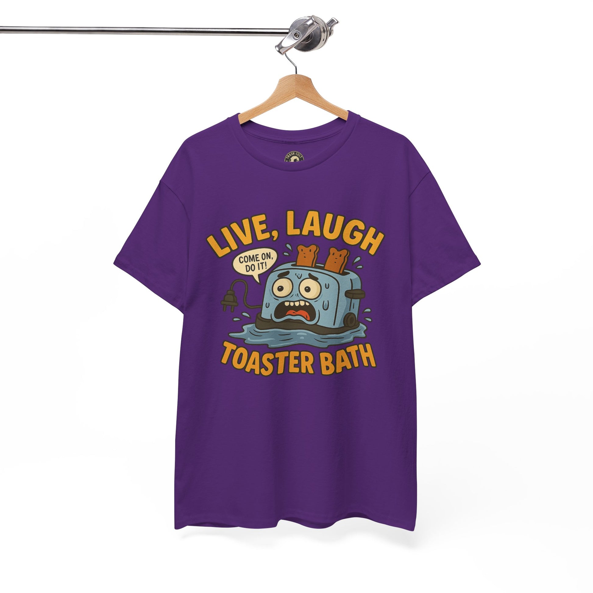 Funny Toaster Bath Tee, Humorous Unisex Shirt, Gift for Friends, Lightweight Cotton Tee, Birthday Party Outfit