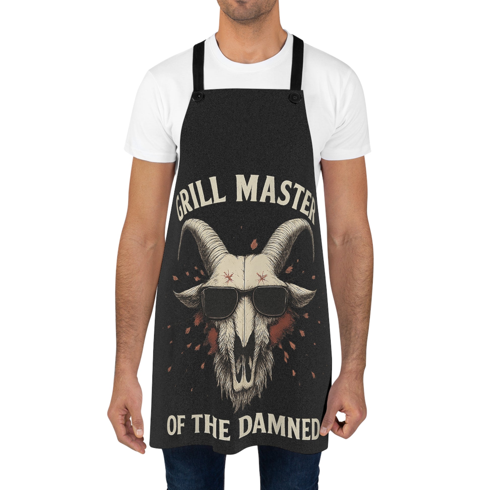 Grill Master of the Damned Apron – Gothic BBQ Demon Chef Gear