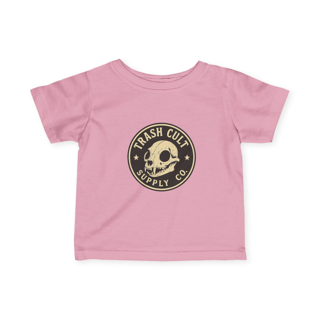 Trash Cult Skull Infant Tee, Baby T-Shirt, Unisex Baby Top, Cute Skull Baby Clothes, Edgy Infant Apparel, Trendy Newborn Gift