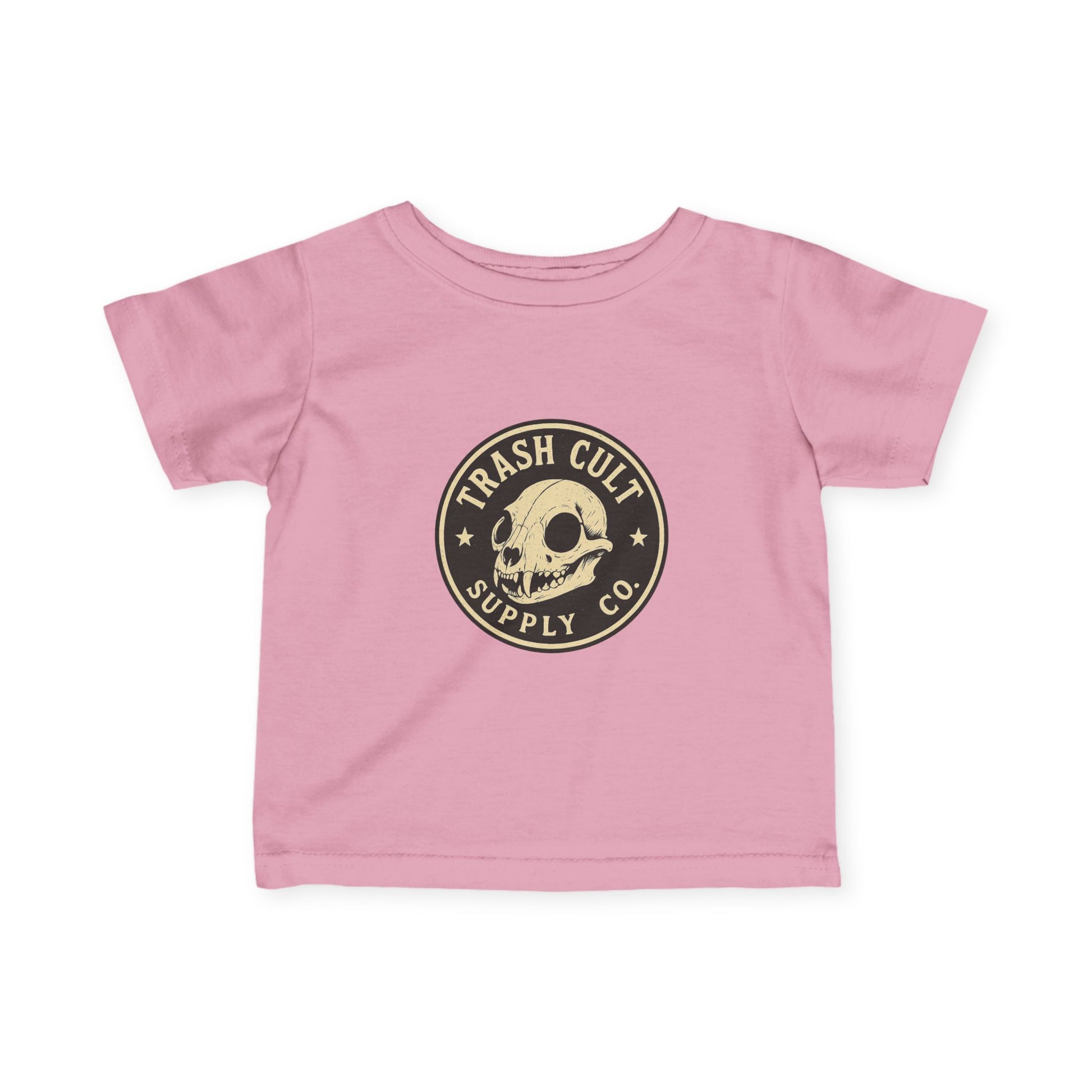 Trash Cult Skull Infant Tee, Baby T-Shirt, Unisex Baby Top, Cute Skull Baby Clothes, Edgy Infant Apparel, Trendy Newborn Gift