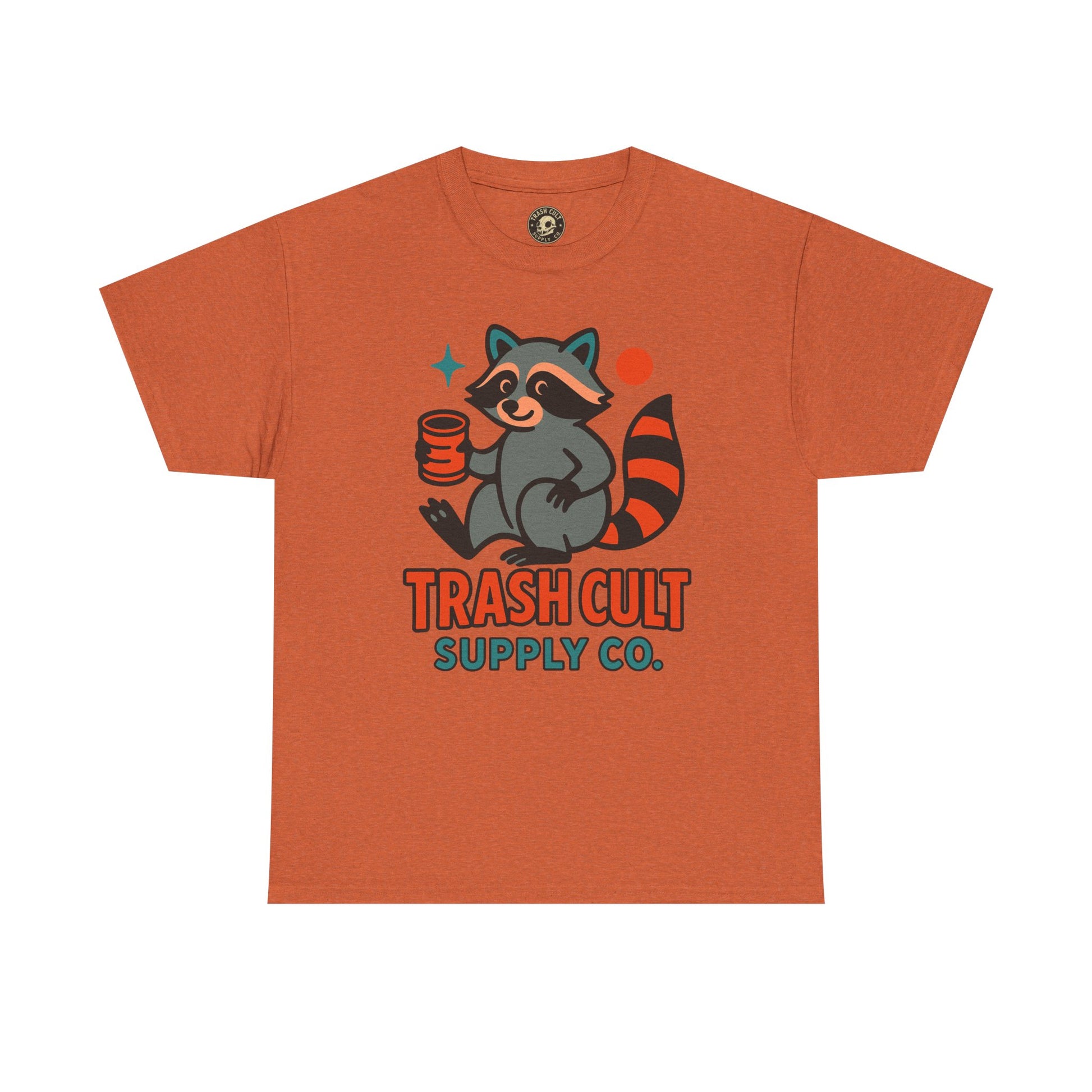 Trash Cult Supply Co. Unisex Heavy Cotton Tee, Eco-Friendly Tee, Gift for Raccoon Lovers, Cute Graphic T-Shirt, Trendy Streetwear, [...]
