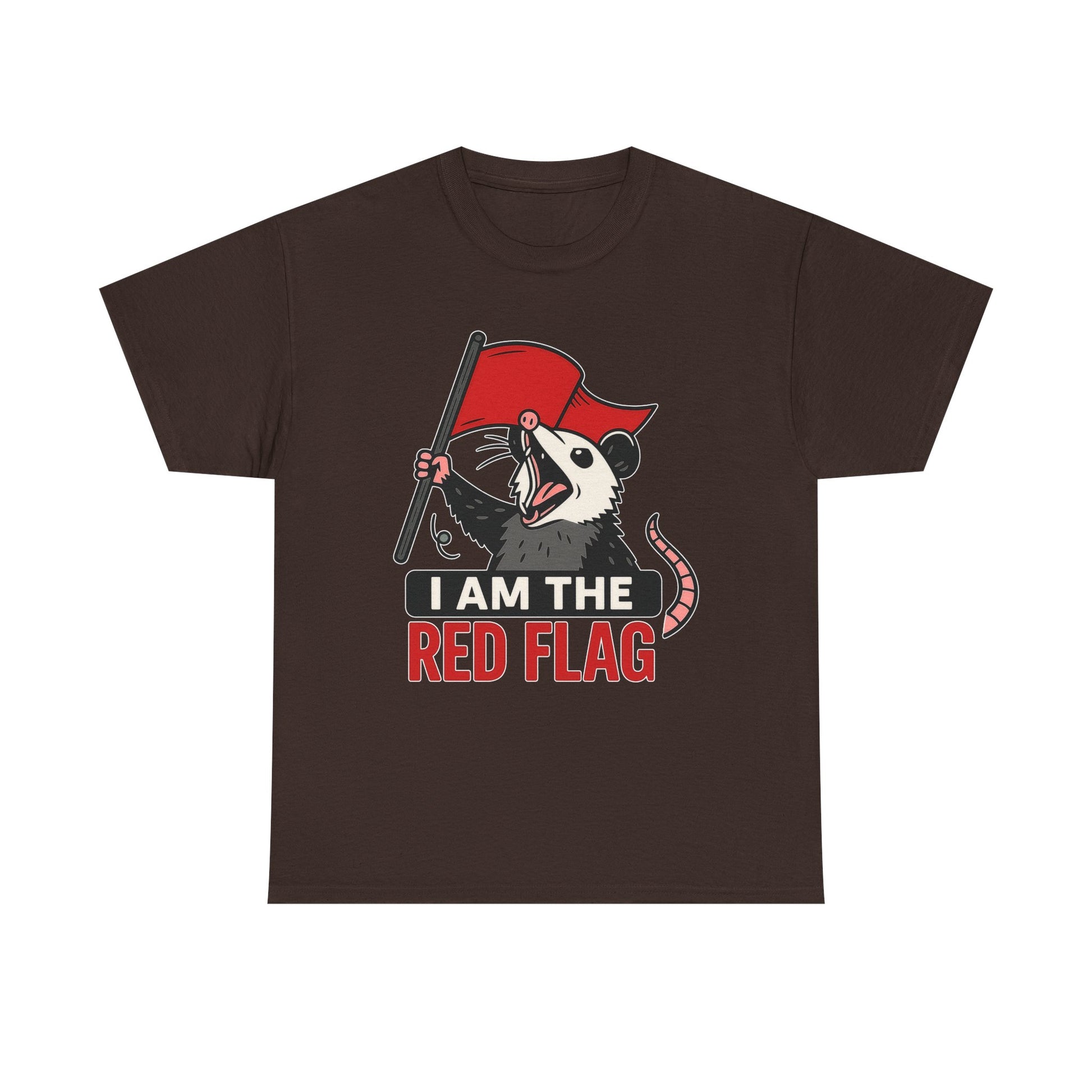 T-Shirt — "I Am The Red Flag" Possum Graphic Tee