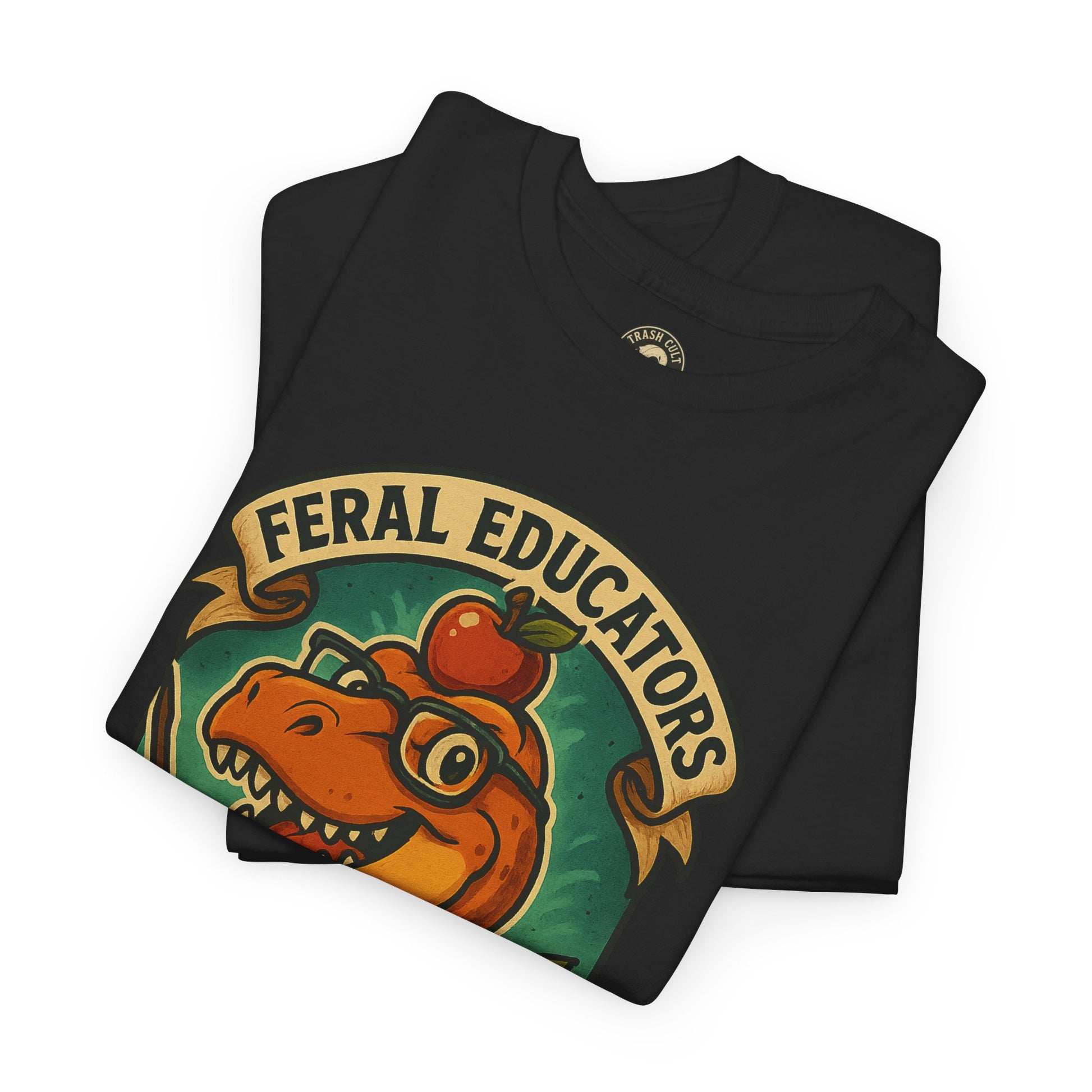 Feral Educators Tee, Fun Teacher Shirt, Unisex Cotton Tee, Gift for Educators, Classroom Apparel, Teacher Appreciation Day