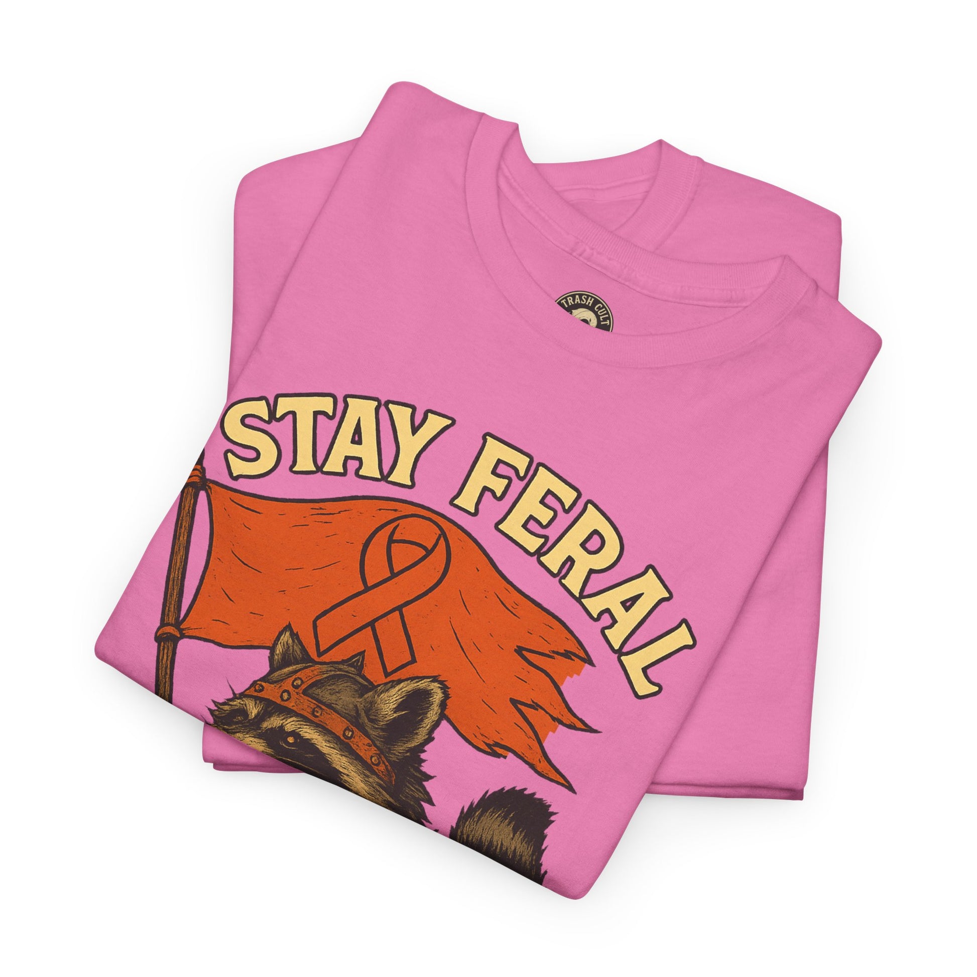 Stay Feral Fight MS Raccoon warrior shirt
