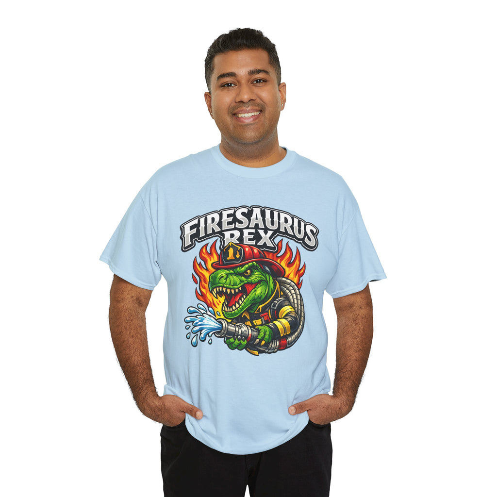 Firesaurus Rex T-Shirt — Funny Firefighter Dinosaur Tee