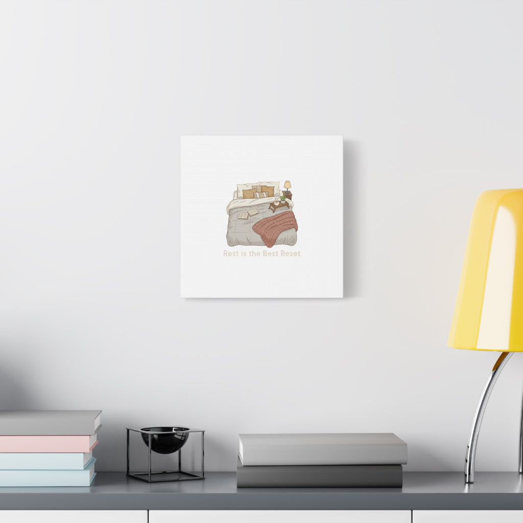 Rest is the Best Reset Canvas | sleepy humor, restful vibes