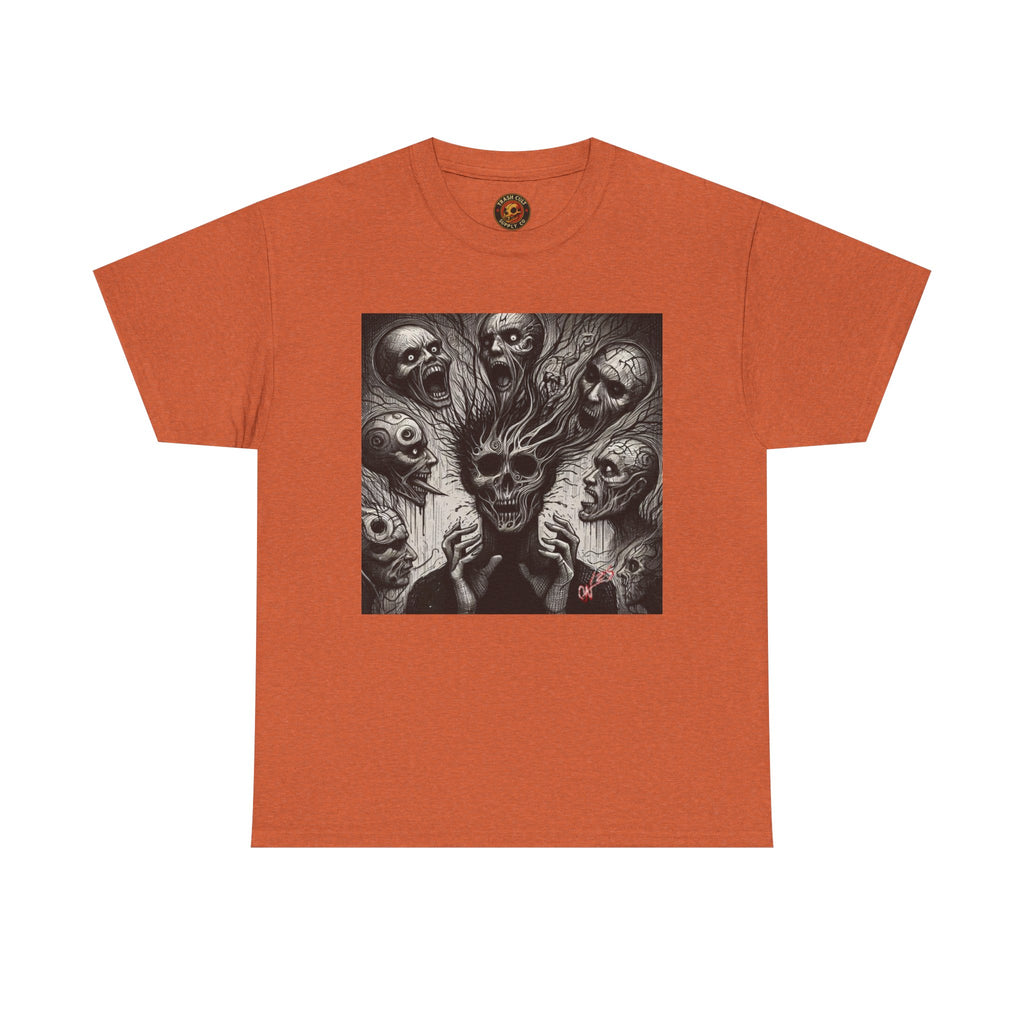 Xian Allen x Trash Cult Shirt – “Voices in the Void” | Horror Skull Scream T-Shirt
