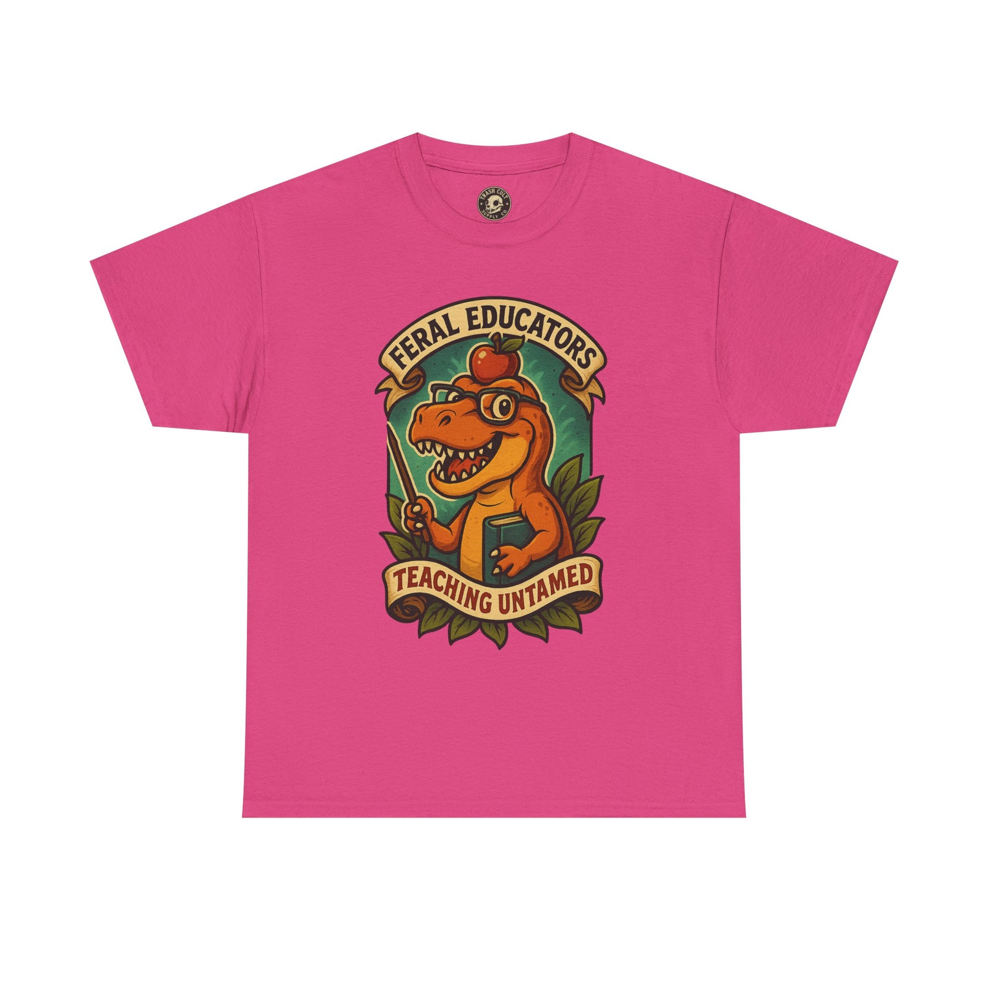 Feral Educators Tee, Fun Teacher Shirt, Unisex Cotton Tee, Gift for Educators, Classroom Apparel, Teacher Appreciation Day