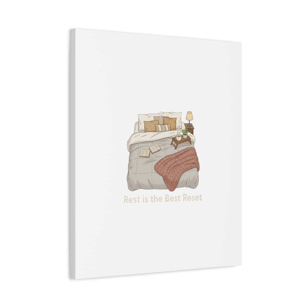 Rest is the Best Reset Canvas | sleepy humor, restful vibes