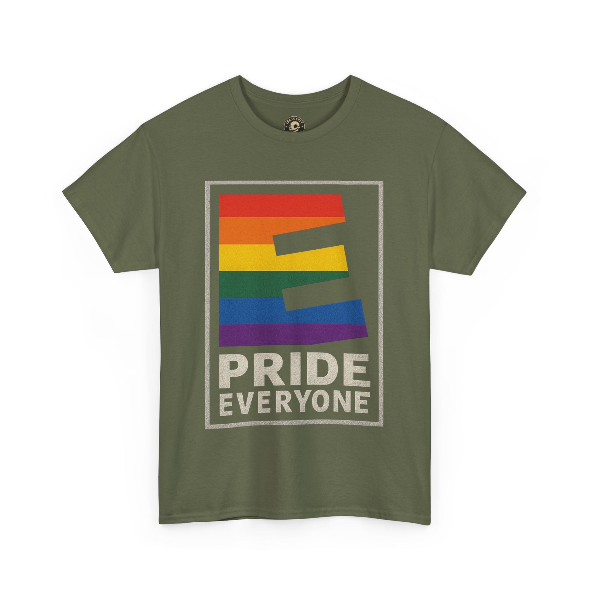 Pride “E for Everyone” T-Shirt – LGBTQ+ Inclusivity Graphic | Gildan 5000
