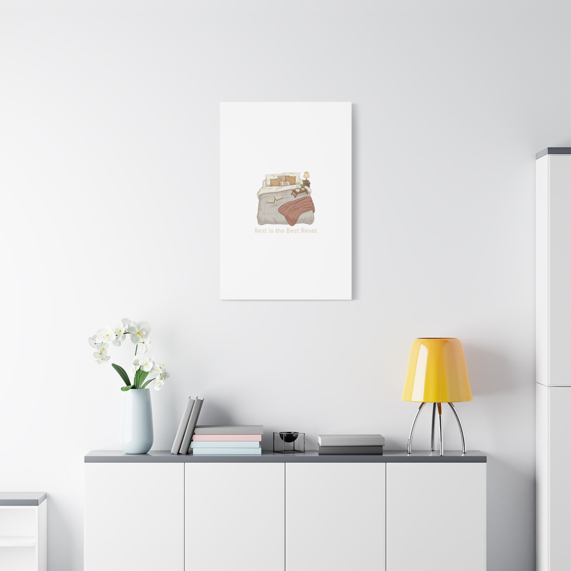 Rest is the Best Reset Canvas | sleepy humor, restful vibes
