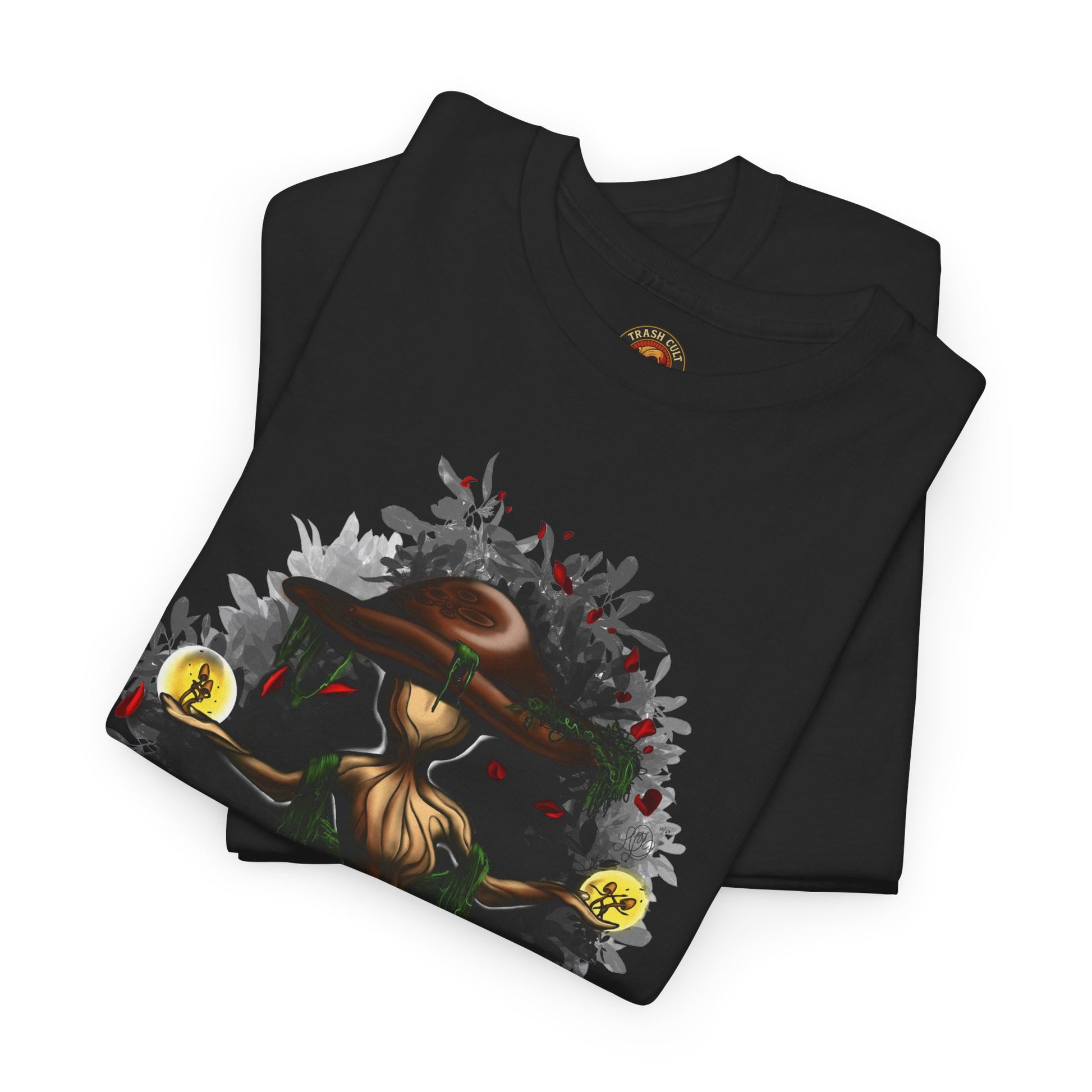 Mushroom Spirit T-Shirt – Lara Davenport x Trash Cult Supply Co. Collab (Gildan 5000)