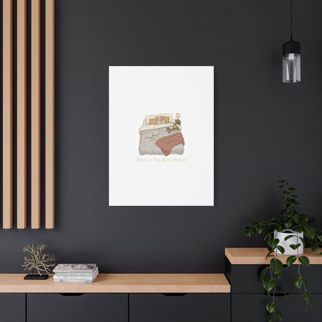 Rest is the Best Reset Canvas | sleepy humor, restful vibes