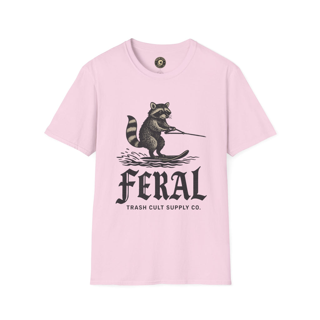 Feral Water Skiing Raccoon Vintage Shirt – Trash Cult Supply Co. | Gildan 2000 Softstyle