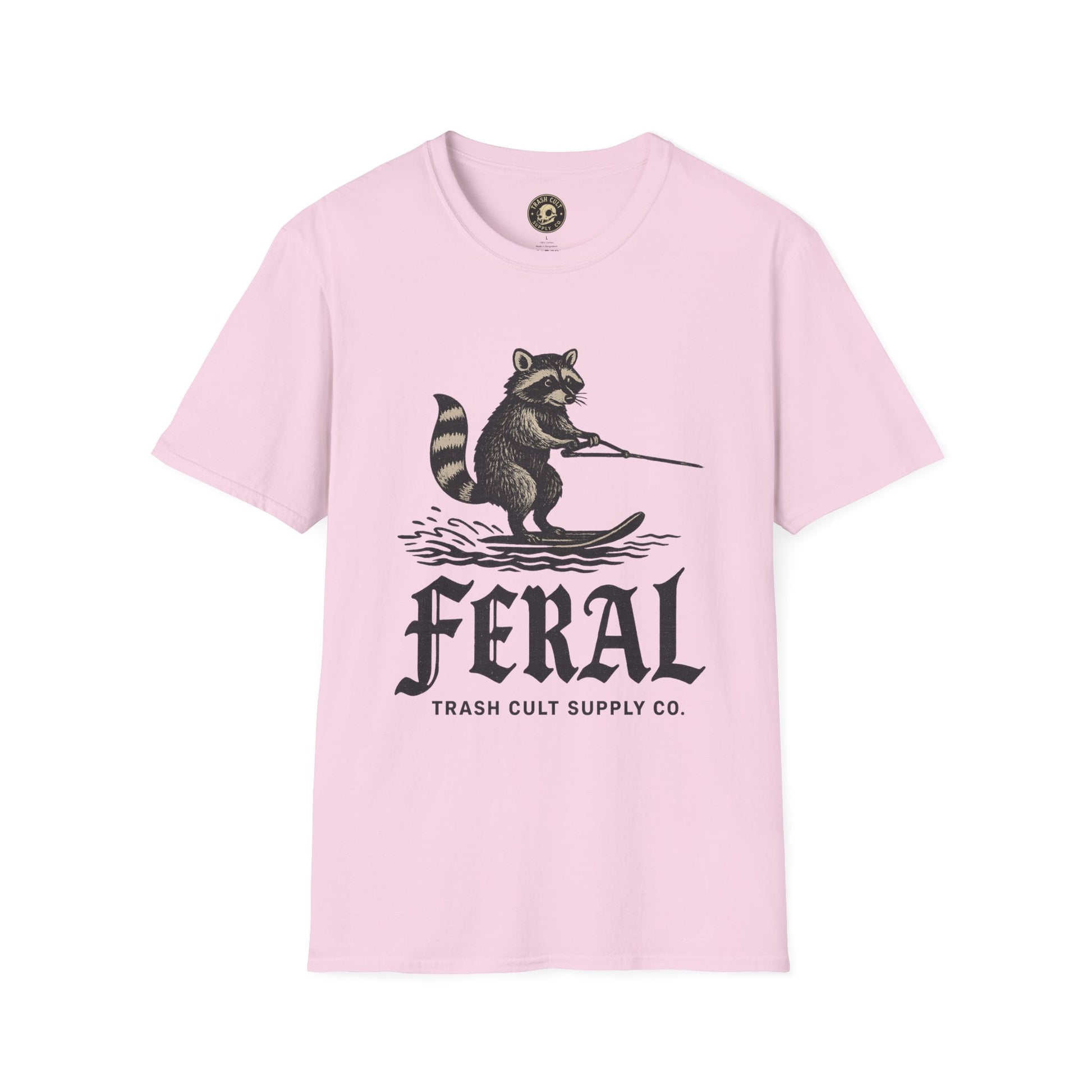 Feral Water Skiing Raccoon Vintage Shirt – Trash Cult Supply Co. | Gildan 2000 Softstyle