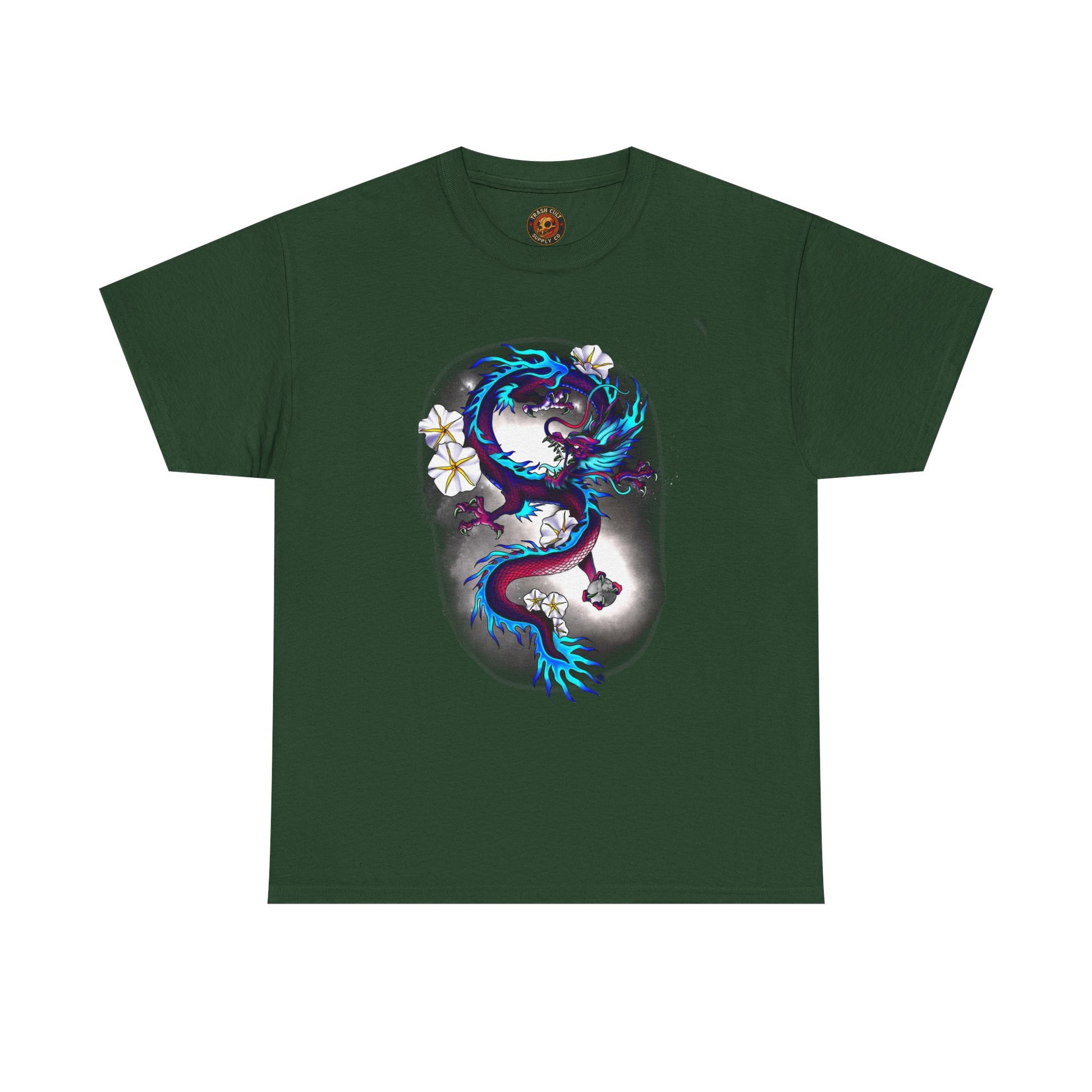 Electric Dragon Tattoo T-Shirt – Lara Davenport x Trash Cult Supply Co. Collab (Gildan 5000)