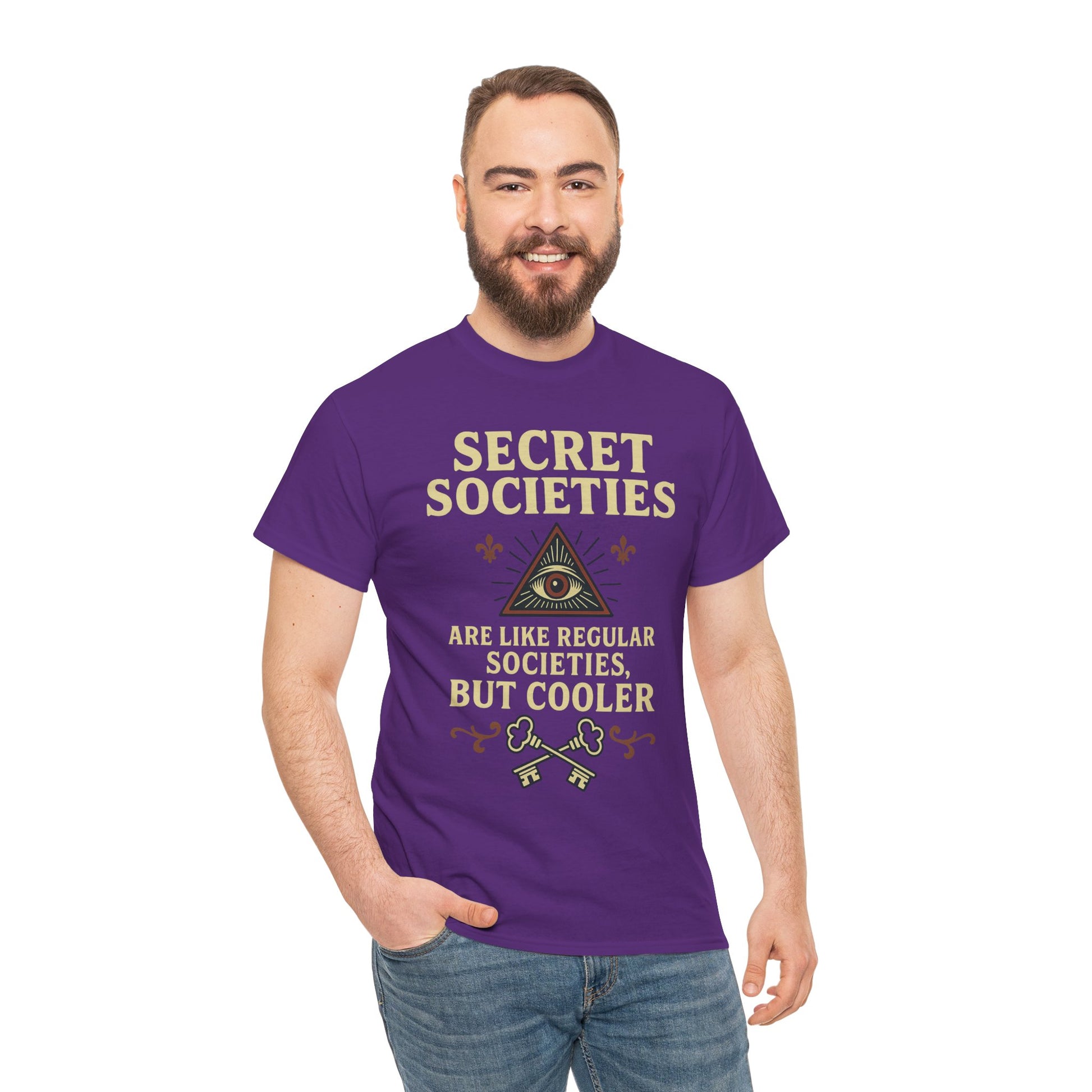 Secret Societies Shirt – Illuminati Eye Graphic Tee – Gildan 5000 Soft Cotton – Trash Cult Vintage Design