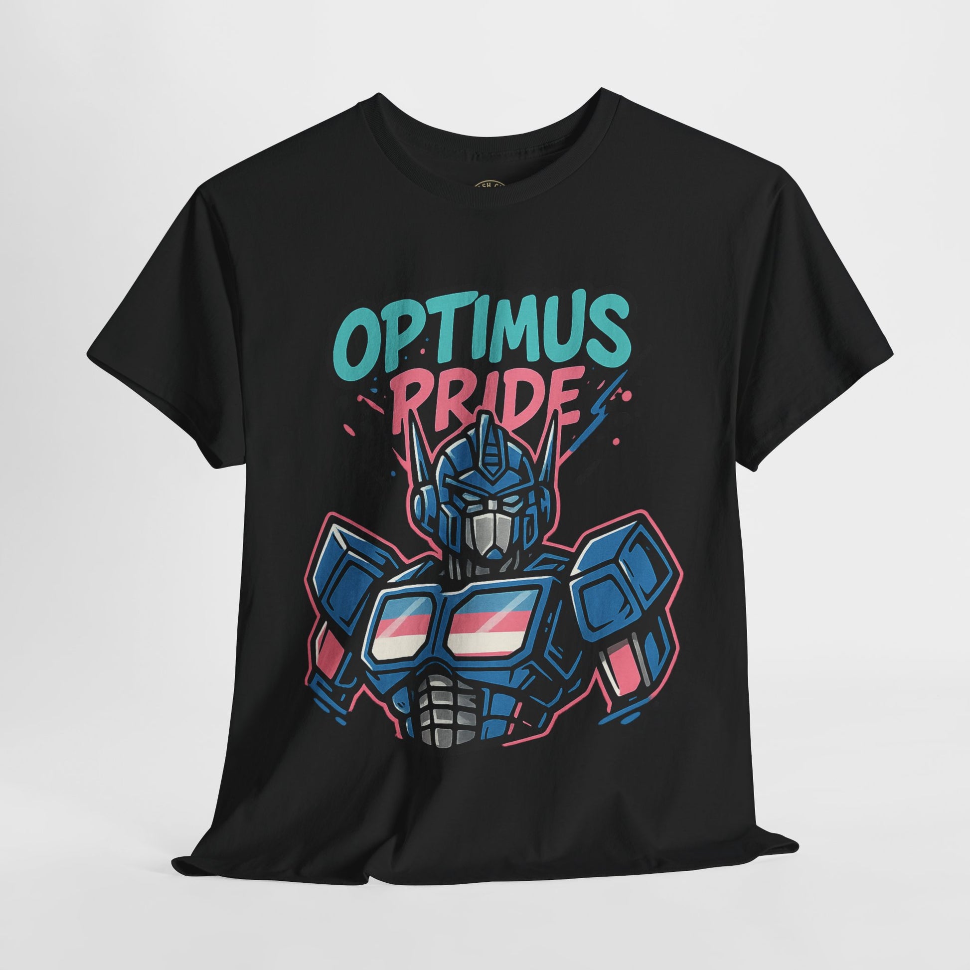 Optimus Pride T-Shirt – Trans Pride Robot Graphic Tee | Gildan 5000 Unisex Shirt