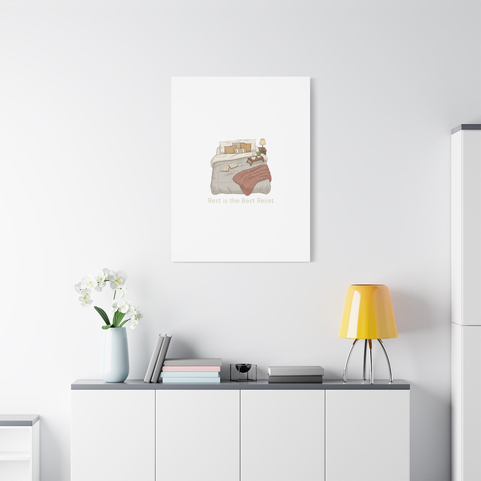 Rest is the Best Reset Canvas | sleepy humor, restful vibes