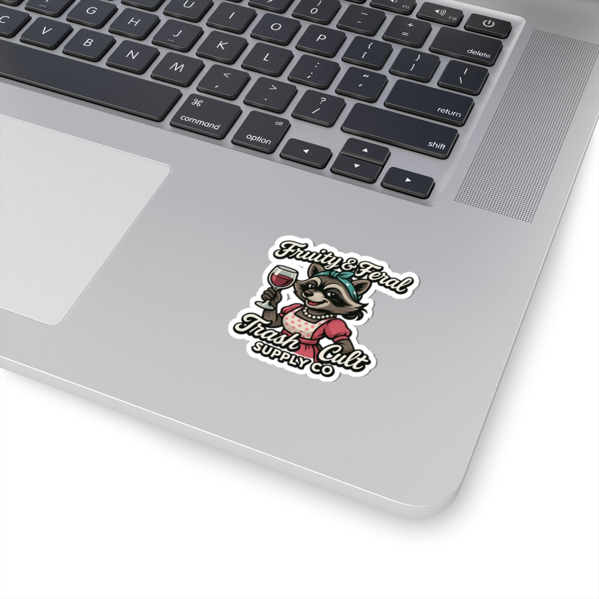 Fruity & Feral Raccoon Stickers, Fun Car Accessories, Cute Laptop Decor, Gift for Animal Lovers, Quirky Home Decor