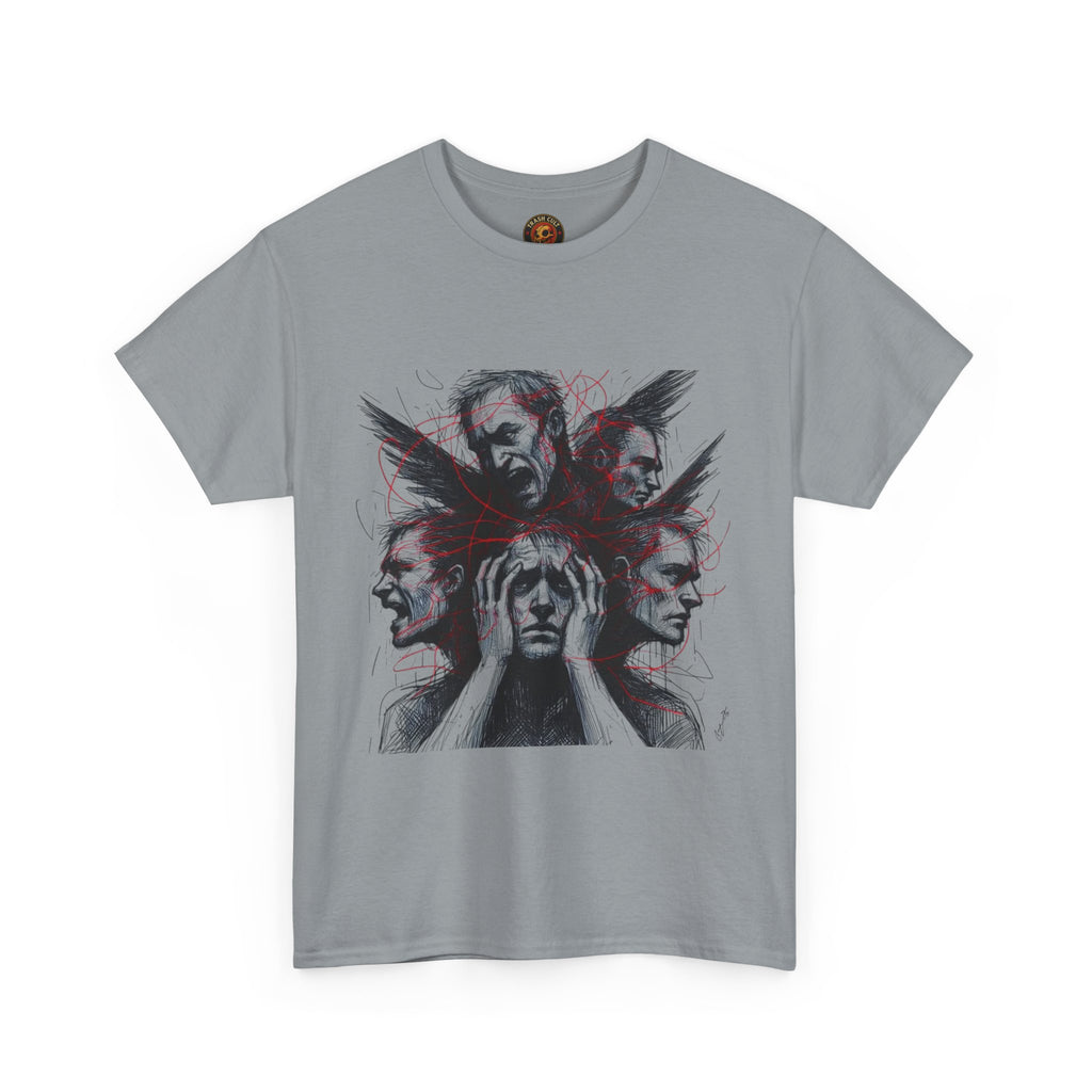 Xian Allen x Trash Cult Shirt – “Loud Inside My Head” | Dark Illustrative Art Tee